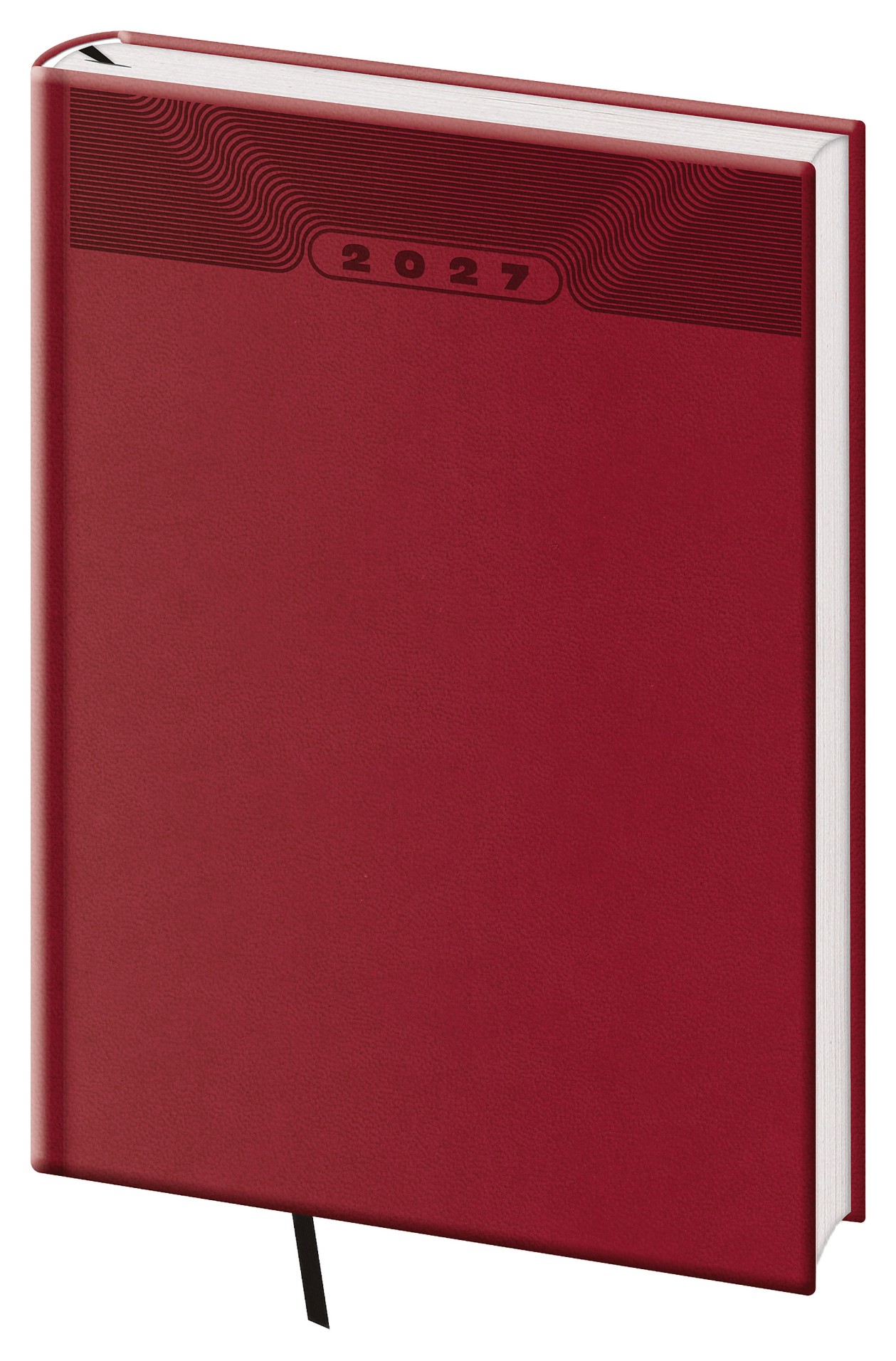 Denní diář 2027 Print Classic - A5, anglicky červený