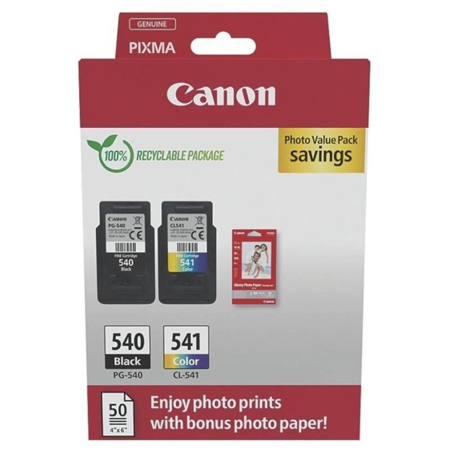 Inkoust Canon  PG-540 / CL-541 multipack + GP-501 10x15cm 50l.