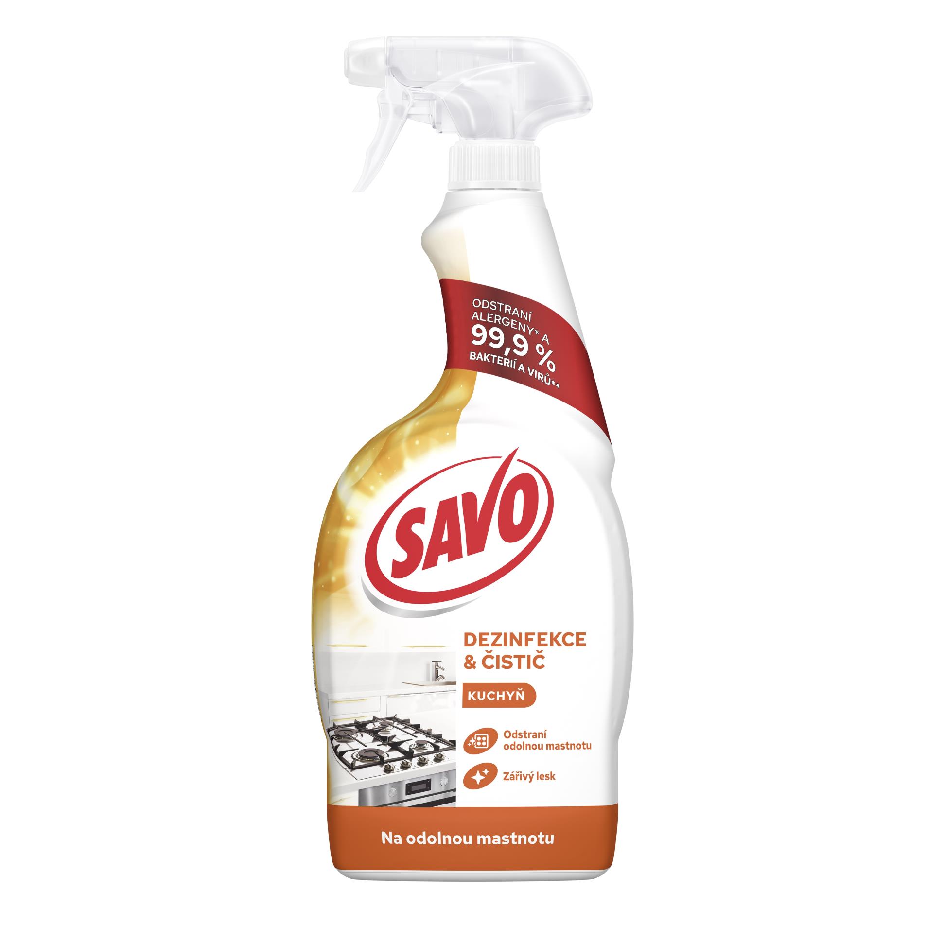 Levně Dezinfekční čistič Savo Kuchyň - 700 ml