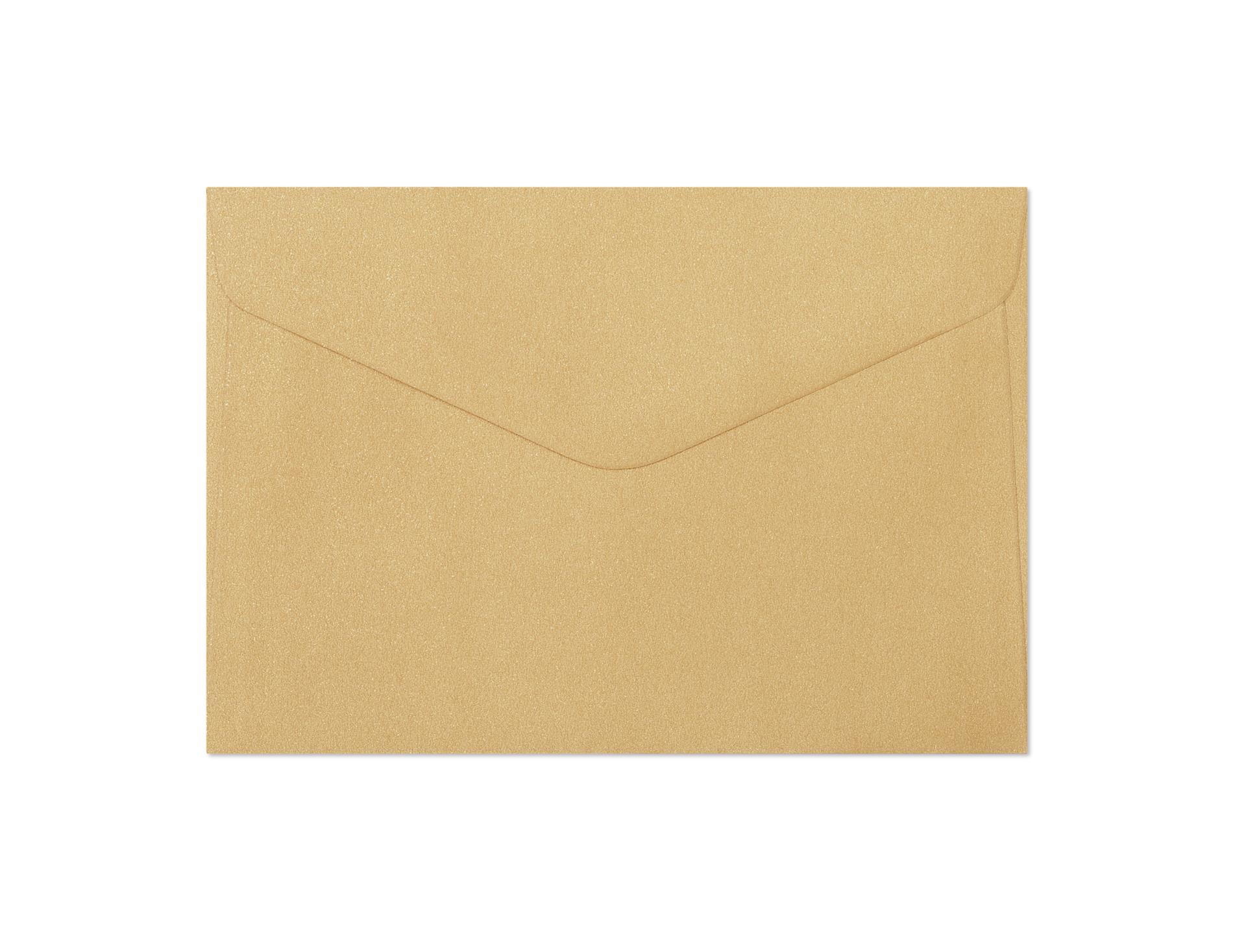 Galeria Papieru Ozdobné obálky Pearl - B6, 150 g/m2, perleťové, zlaté, 10 ks