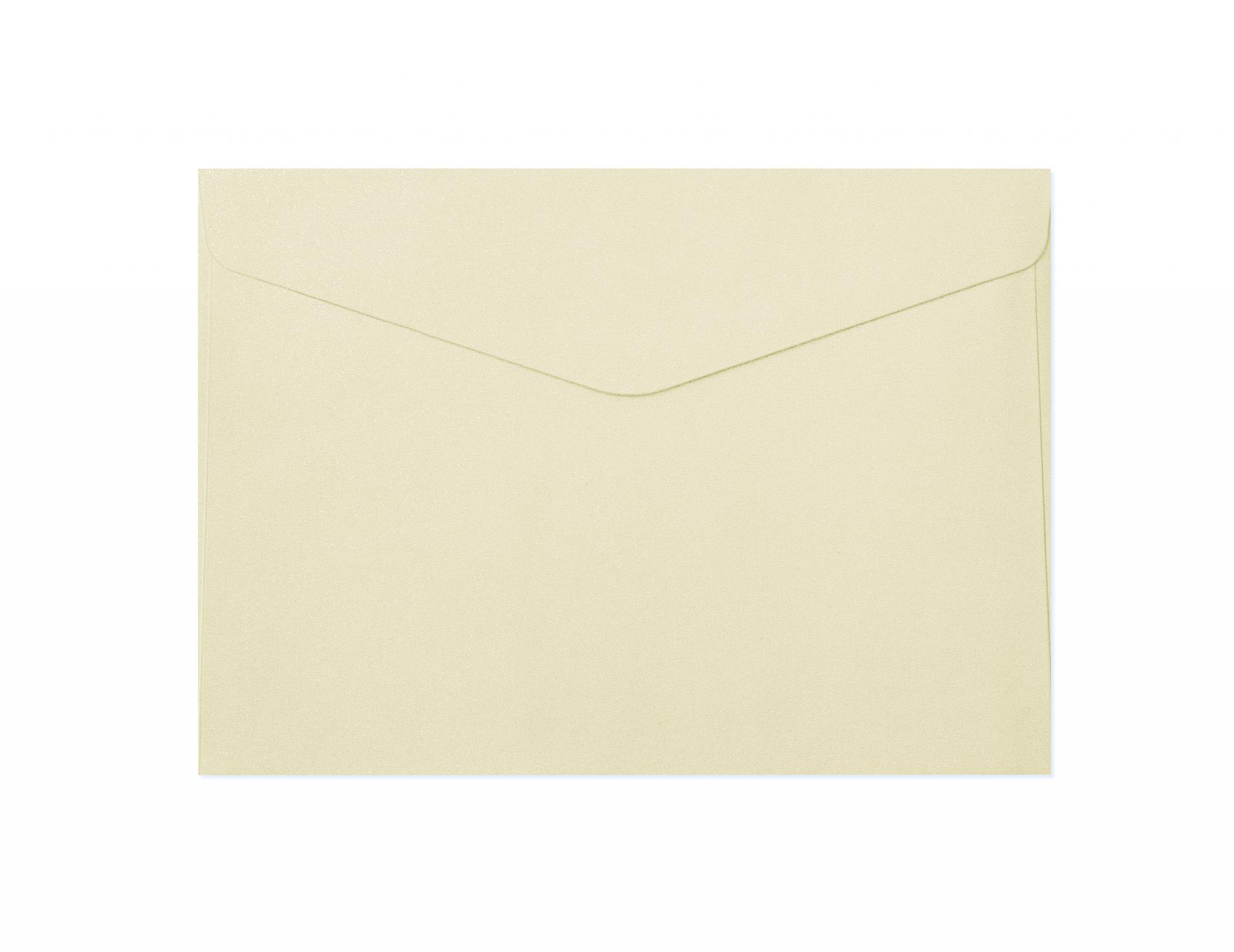 Galeria Papieru Ozdobné obálky Pearl - C5, 150 g/m2, perleťové, krémové, 10 ks