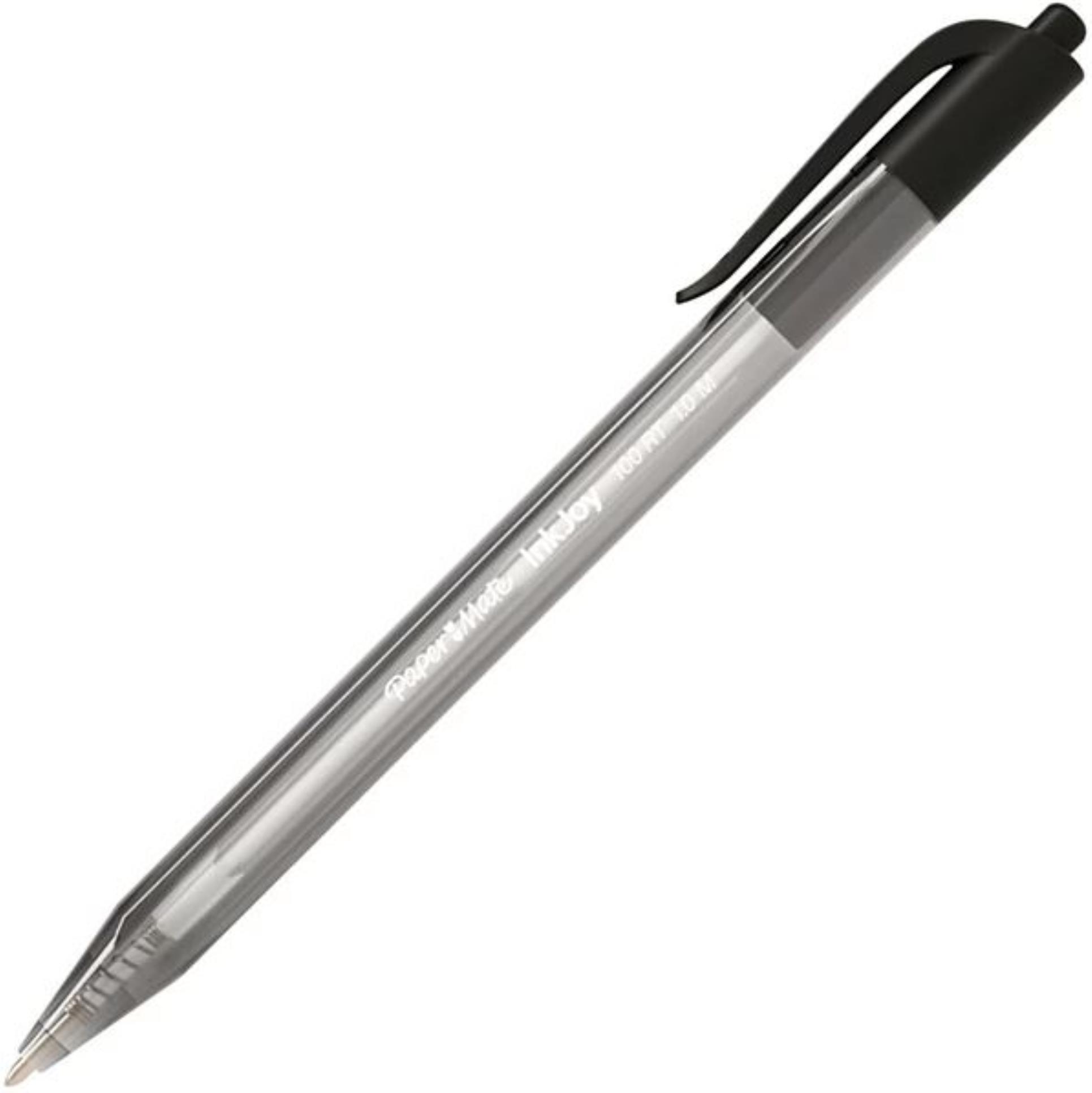Levně Paper Mate Kuličkové pero PaperMate InkJoy 100 RT - stiskací, černé