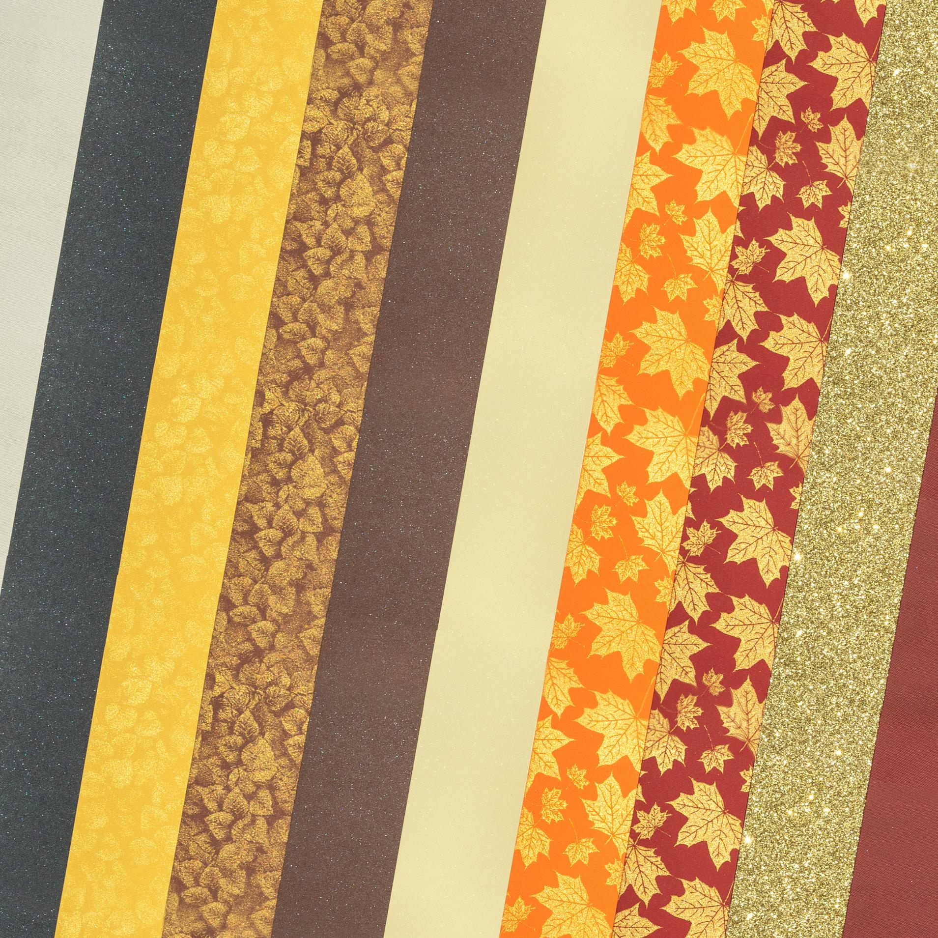 Galeria Papieru Ozdobný papír A4 Golden Leaves - 220-250 g/m2, mix zlatých vzorů, 10 ks