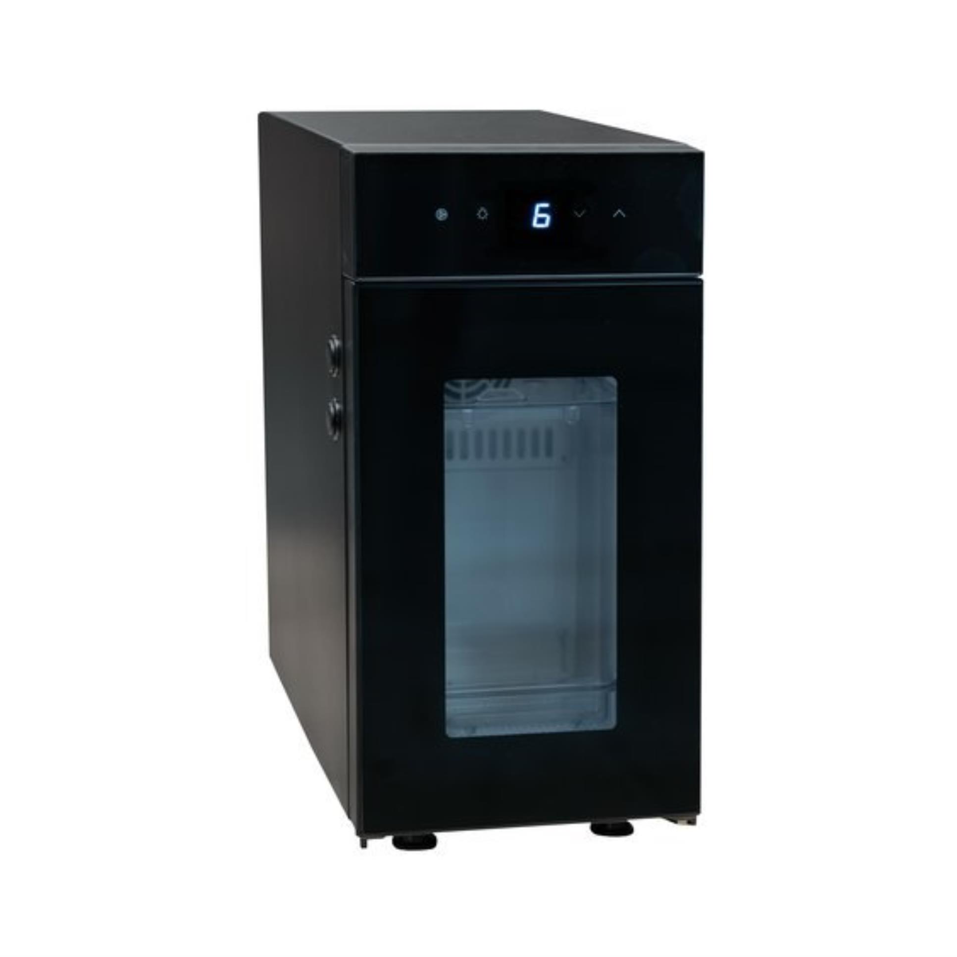 Kompresorová chladnička Lamanti  BR9CN - na mléko, s průhlednými dvířky, černá