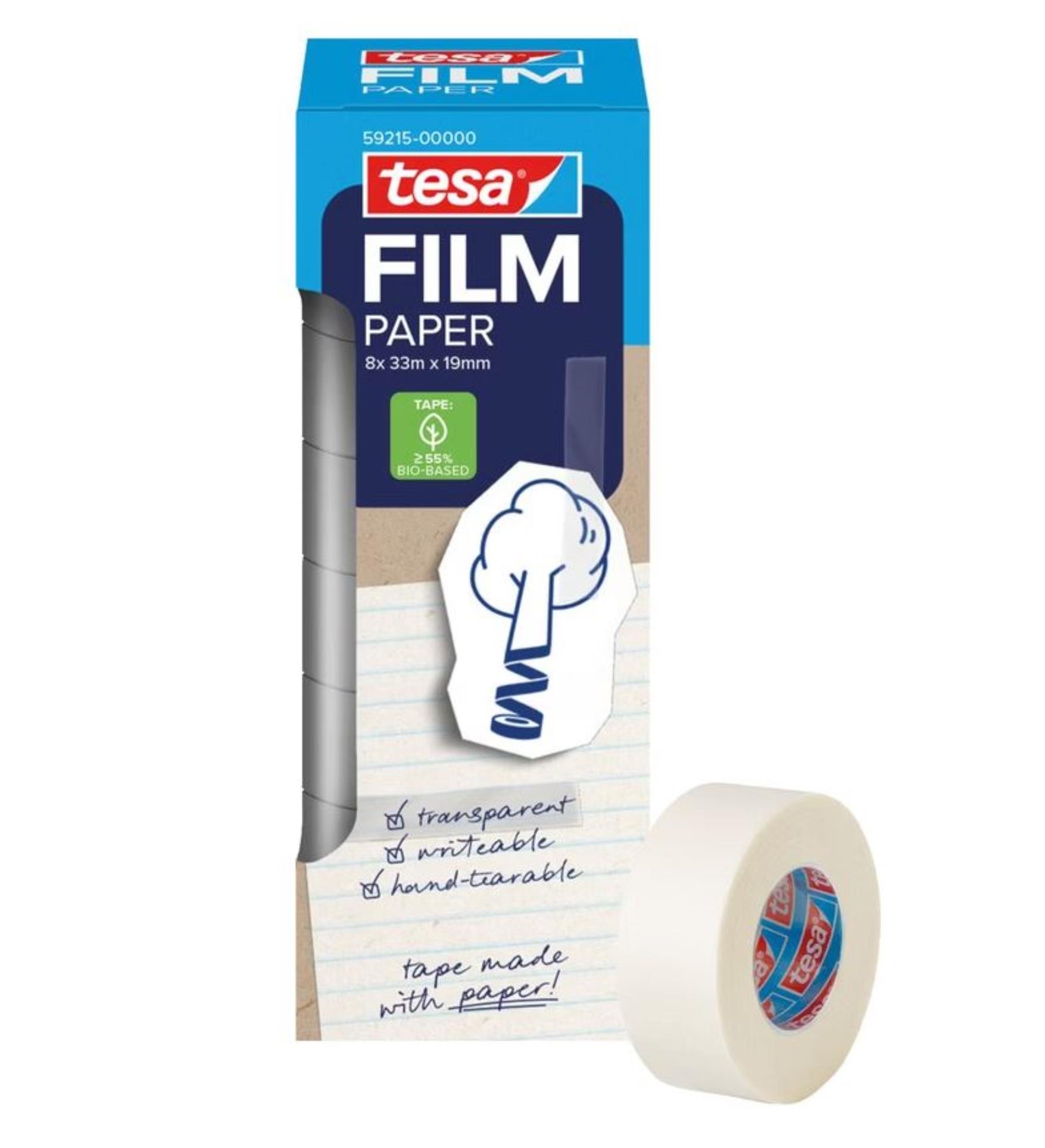 Levně Lepicí páska Tesafilm® Paper - 19 mm x 33 m, 8 ks