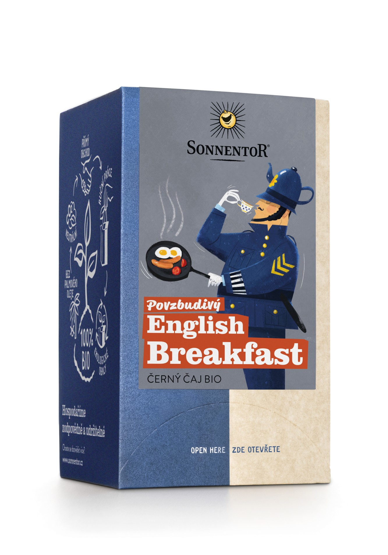Levně Černý čaj Sonnentor - Povzbudivý English Breakfast, bio, 18 x 1,8 g 32,4 g