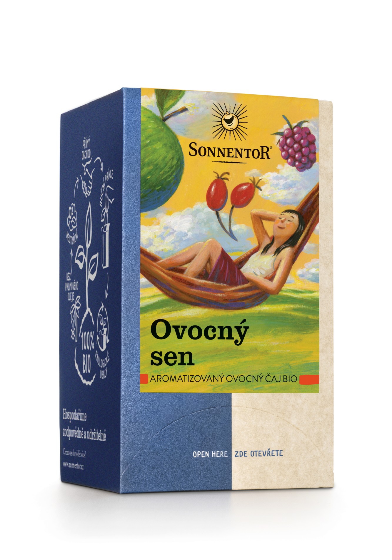 Ovocný čaj Sonnentor - Ovocný sen, bio, 18 x 2,5 g, 45 g