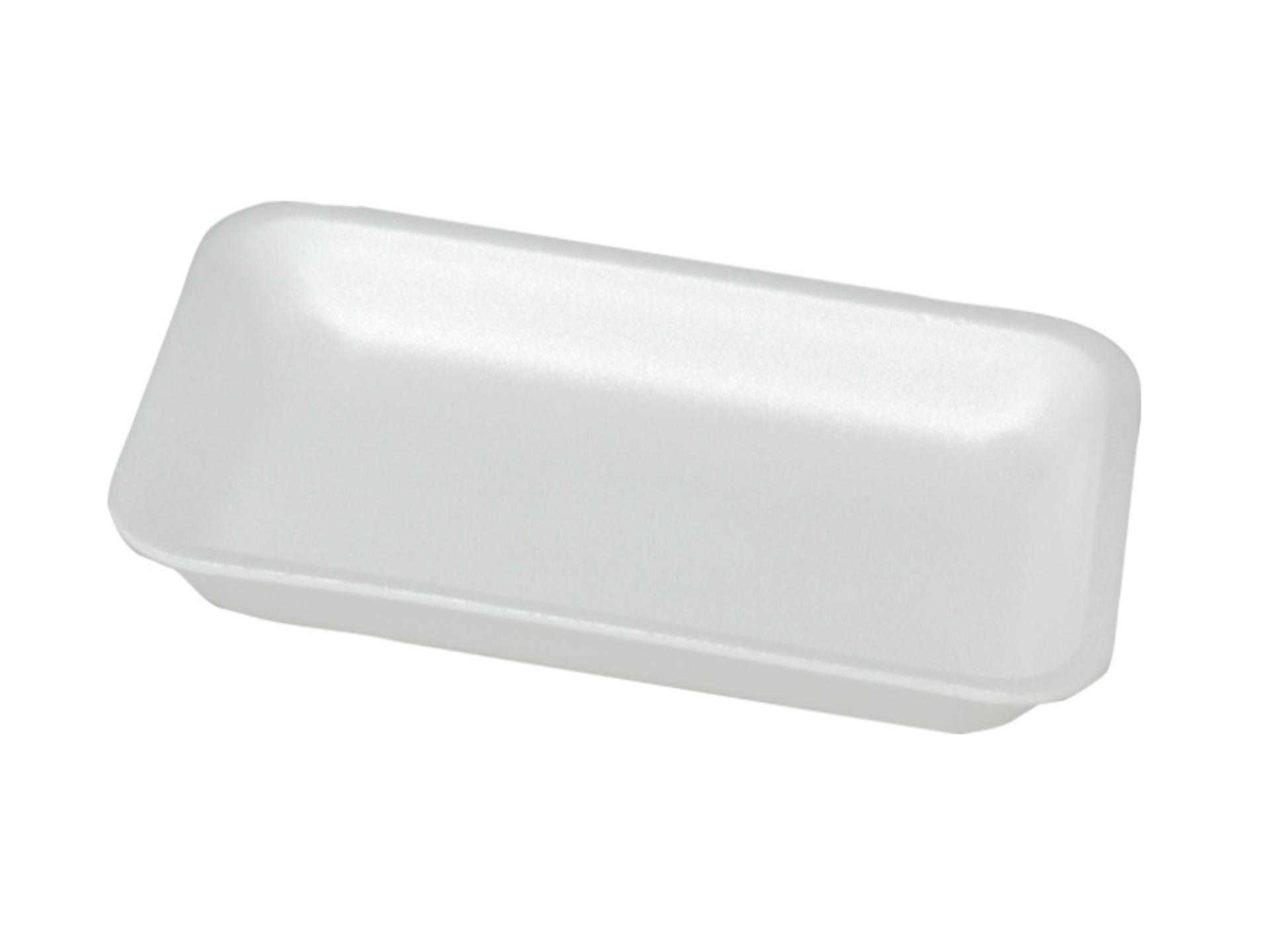 Misky - polystyrenové, 218 x 135 x 16 mm, bílé, 1020 ks