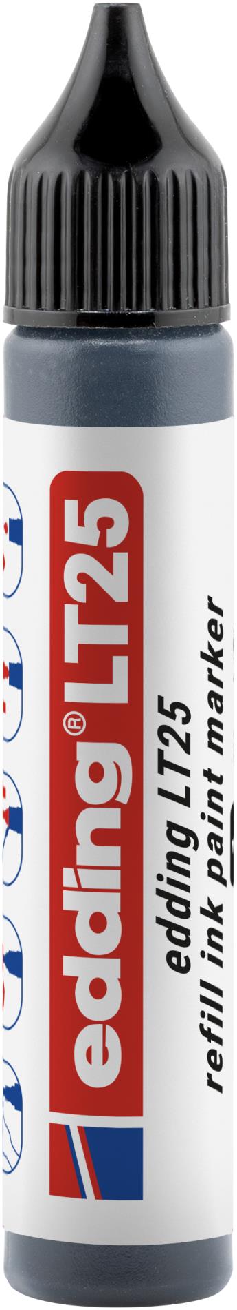 Náhradní inkoust pro lakové popisovače Edding Ecoline LT 25 - černý