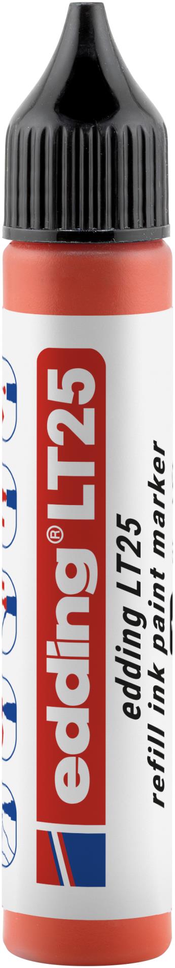 Náhradní inkoust pro lakové popisovače Edding Ecoline LT 25 - červený