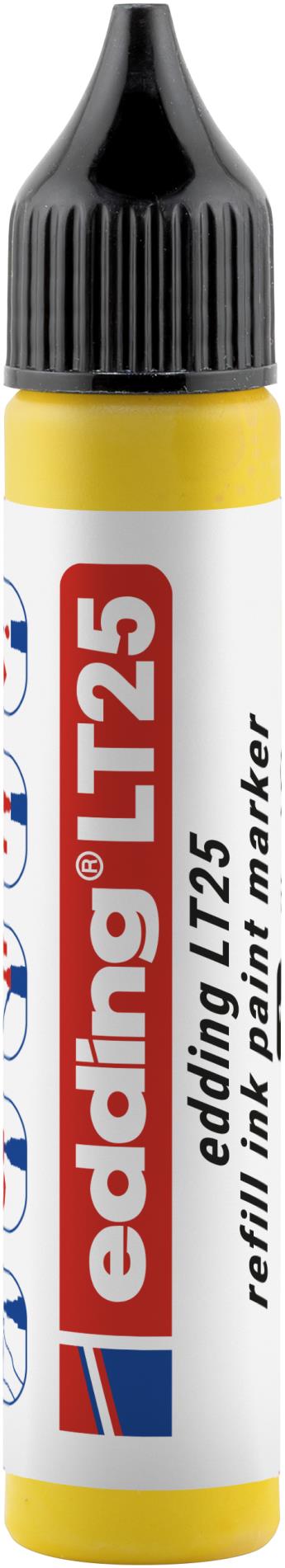 Náhradní inkoust pro lakové popisovače Edding Ecoline LT 25 - žlutý