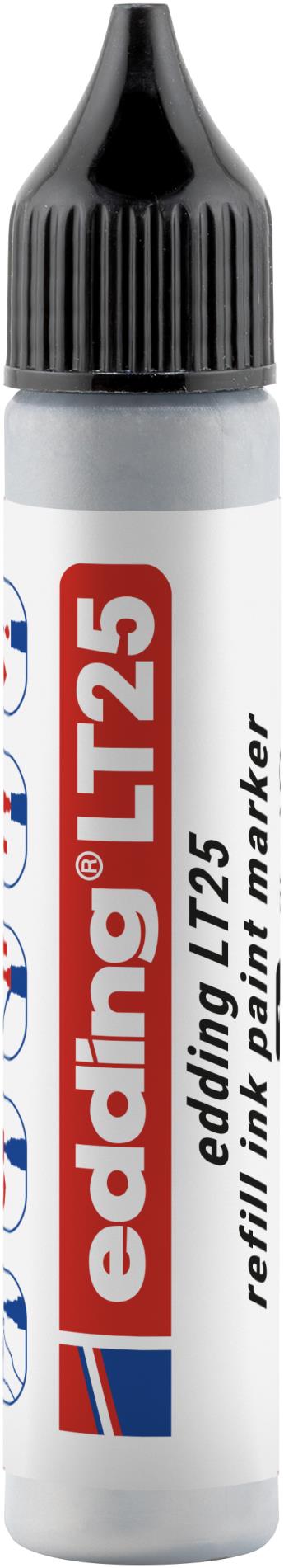 Náhradní inkoust pro lakové popisovače Edding Ecoline LT 25 - stříbrný