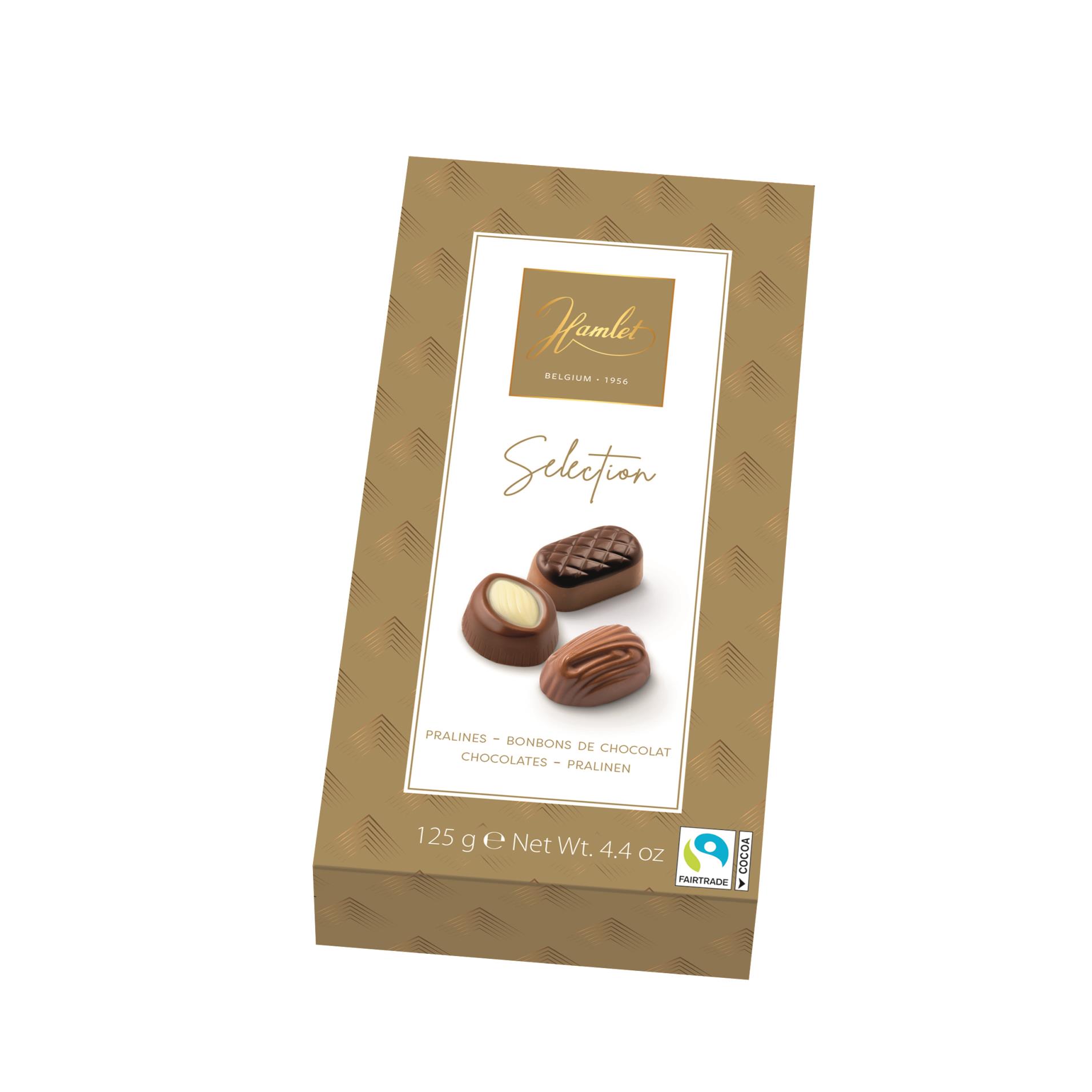 Belgické pralinky ve zlatém obalu, 125 g