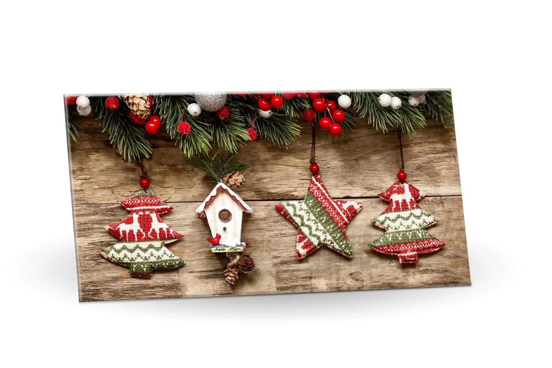 Hořká čokoláda 72% s brusinkami, Vánoční ozdoby, 175 g