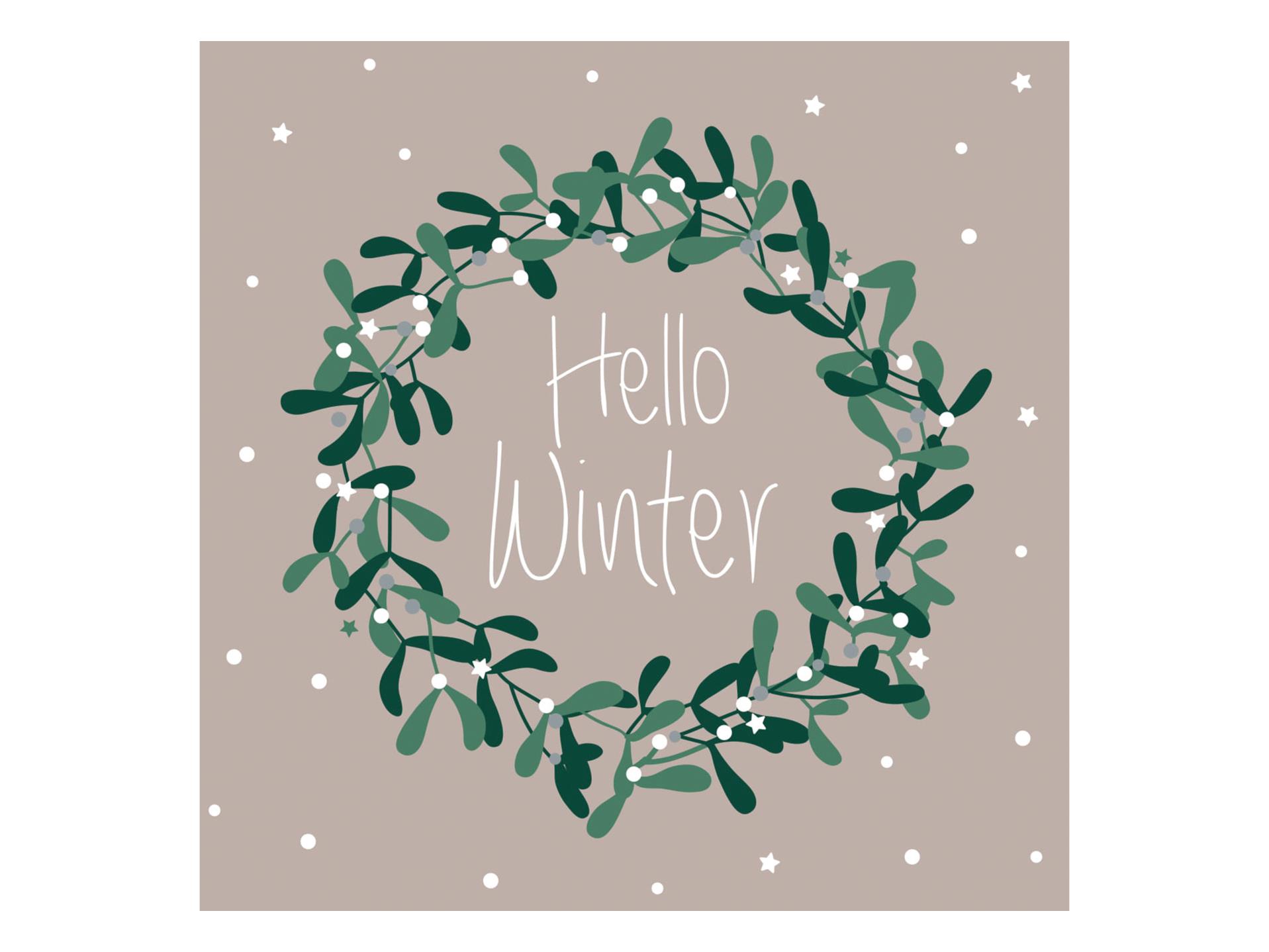 Vánoční ubrousky, Hello Winter, 20 ks