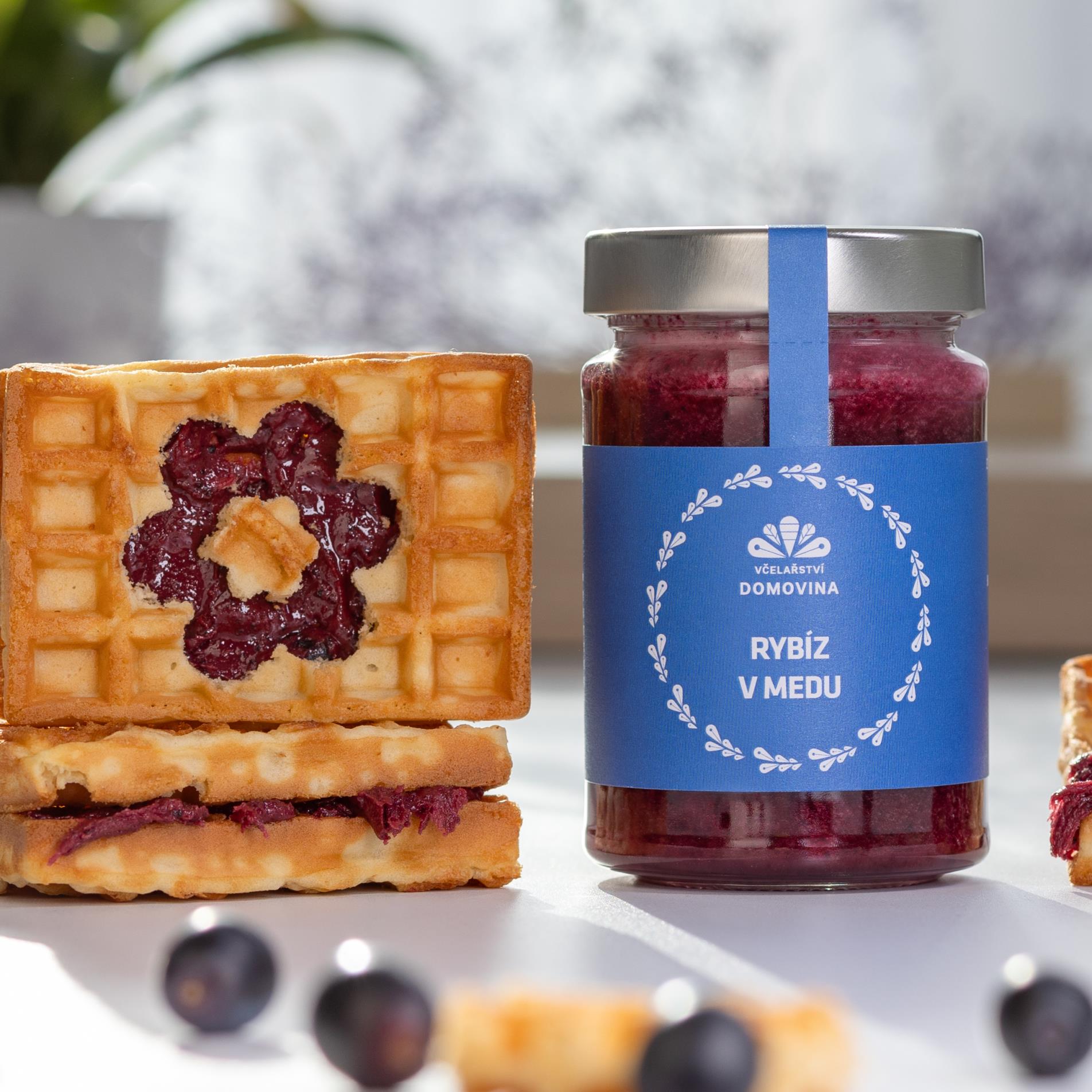 Ochucený med, rybíz medu, 380 g