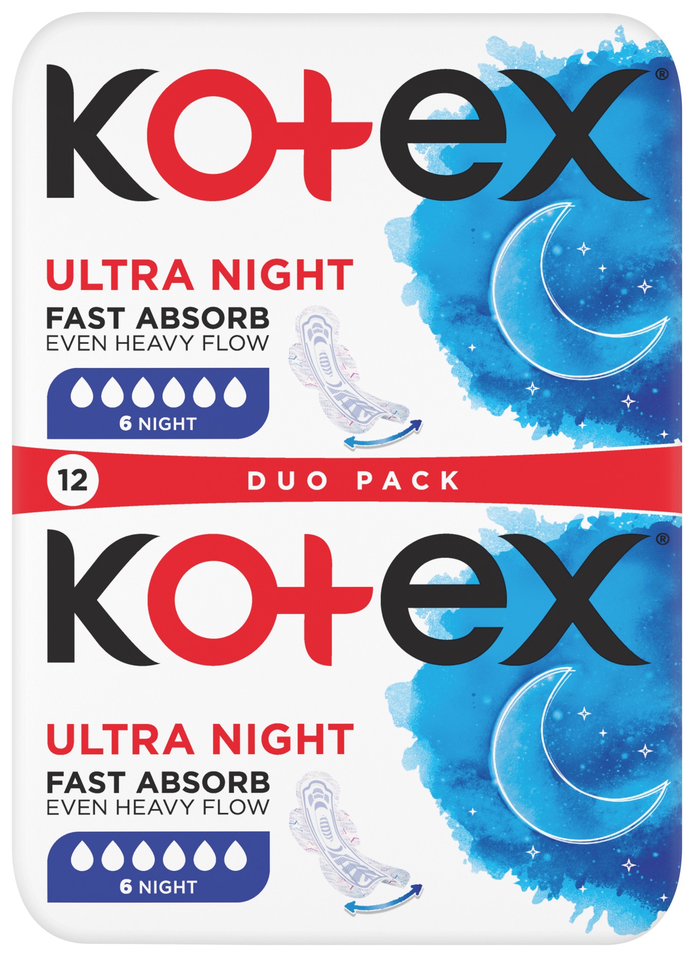 Kotex Ultra Comfort Night vložky 12 ks