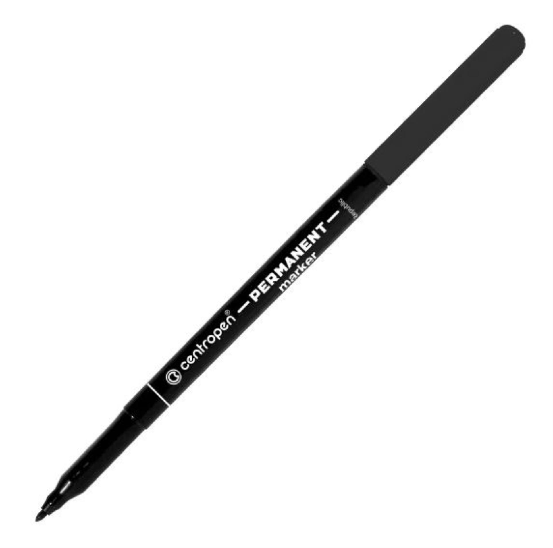 Levně Permanentní popisovač Centropen 2536 - kulatý hrot, černý