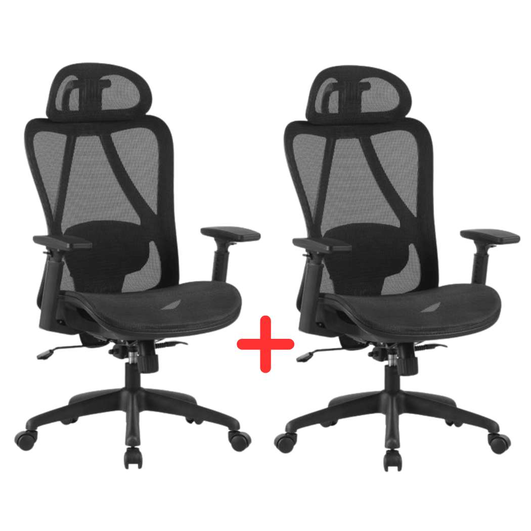 Levně OFFICE products Kancelářská židle Kalamos - černá