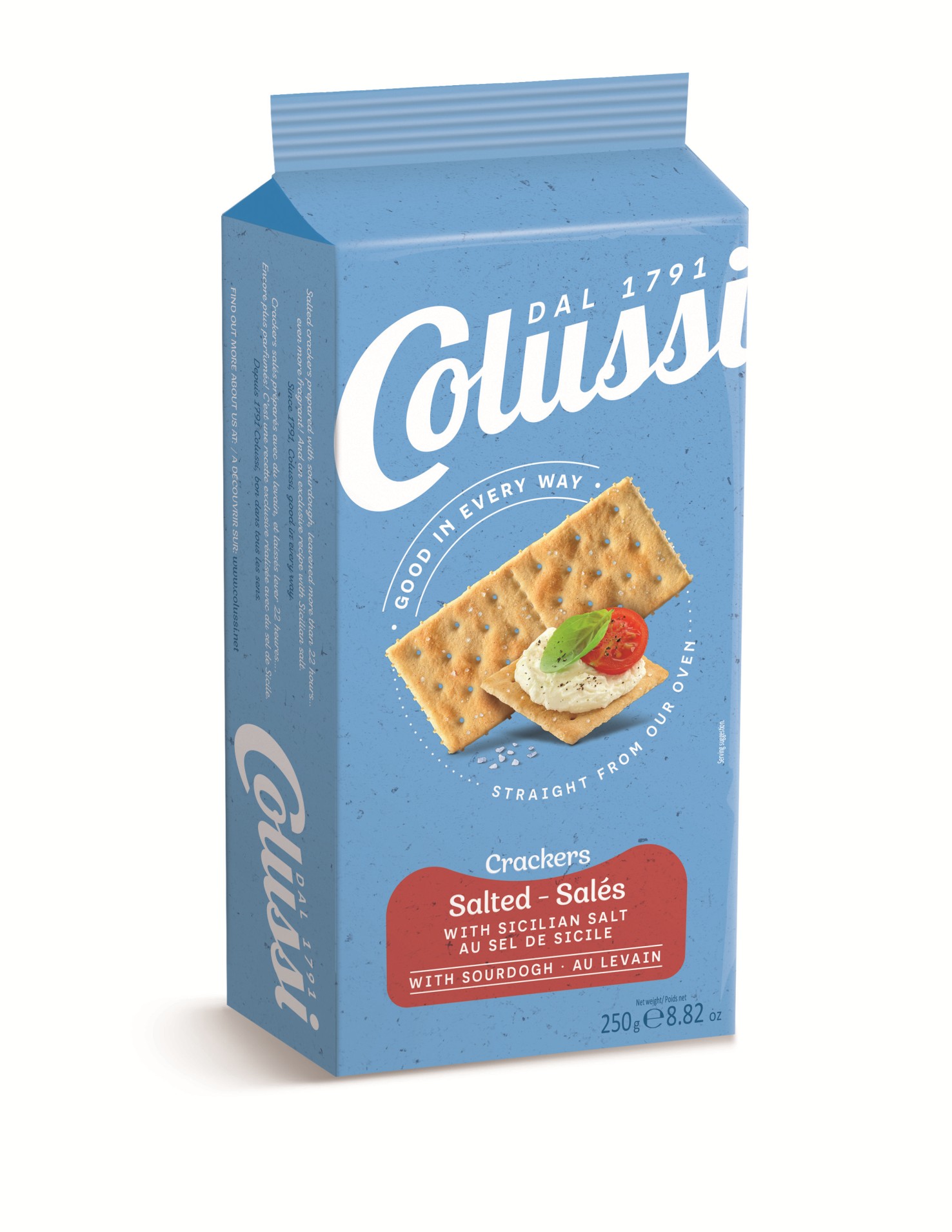 Slané krekry Colussi - balené, 250g