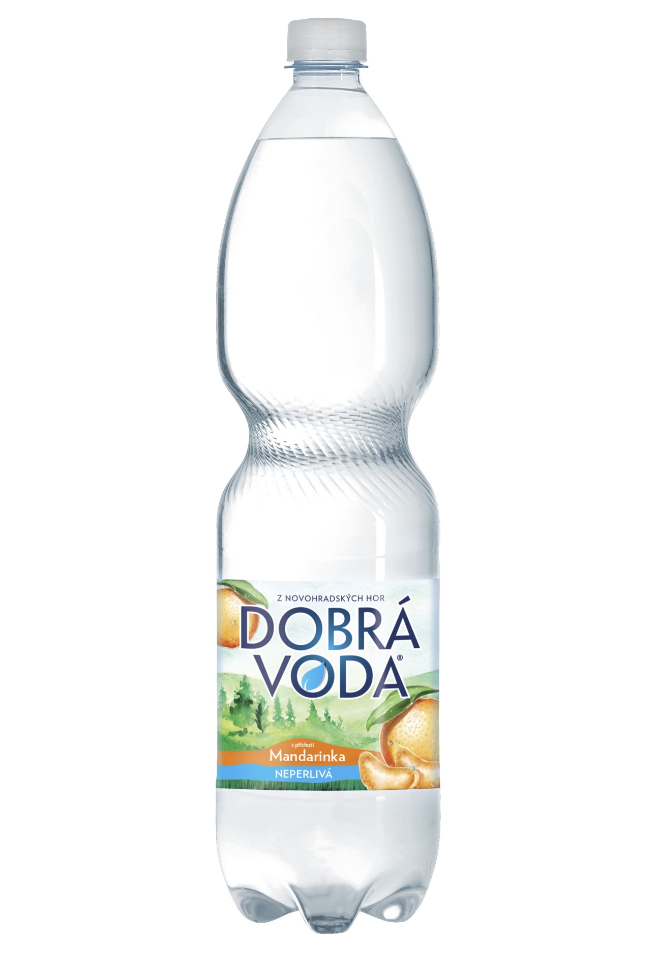 Levně Minerální voda Dobrá voda - mandarinka, neperlivá, 6x 1,5 l