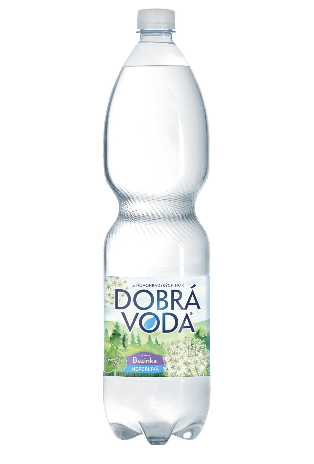 Levně Minerální voda Dobrá voda - bezinka, neperlivá, 6x 1,5 l