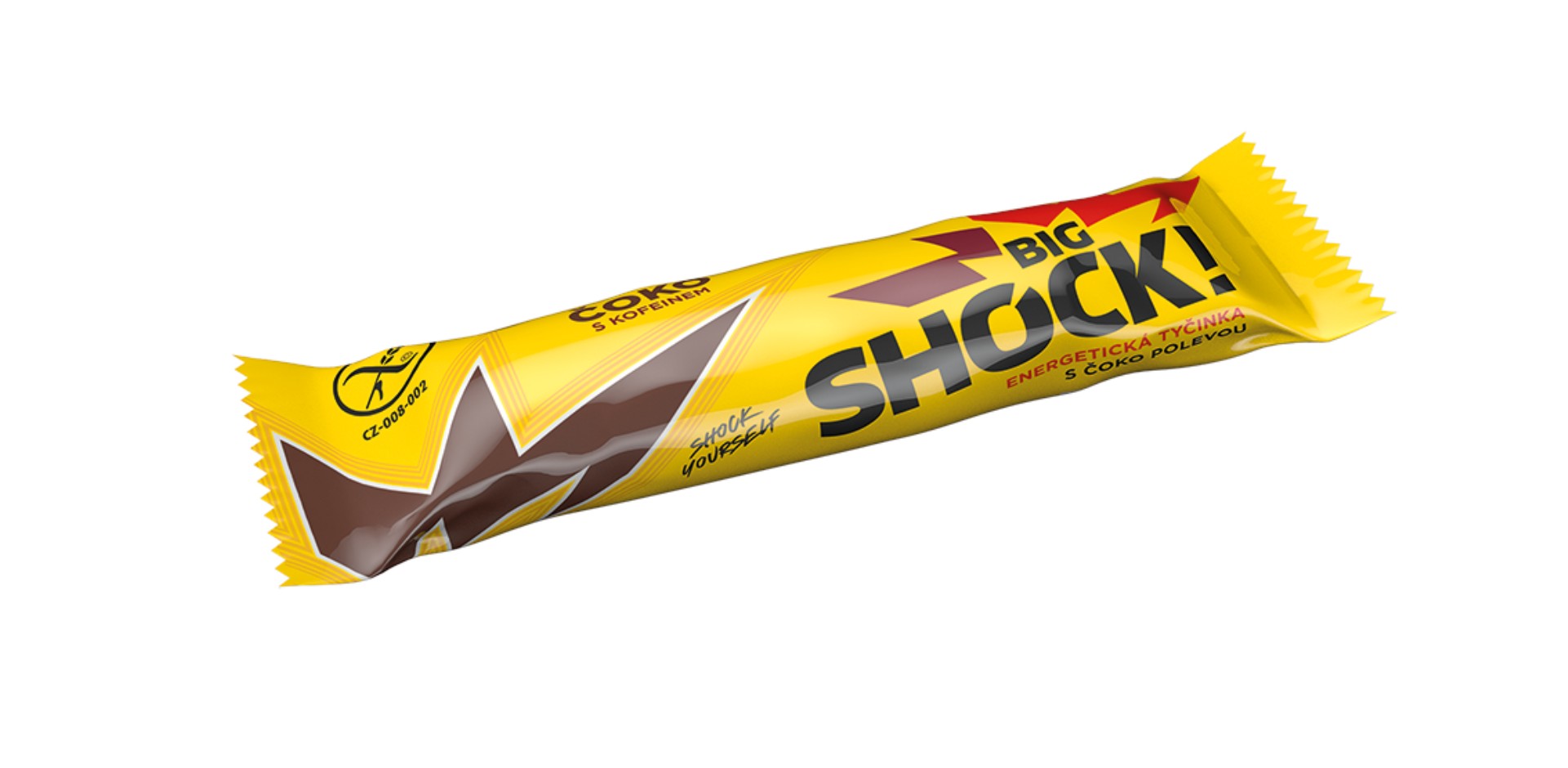 Big Shock! - energetická tyčinka s kofeinem - Čoko, 65 g