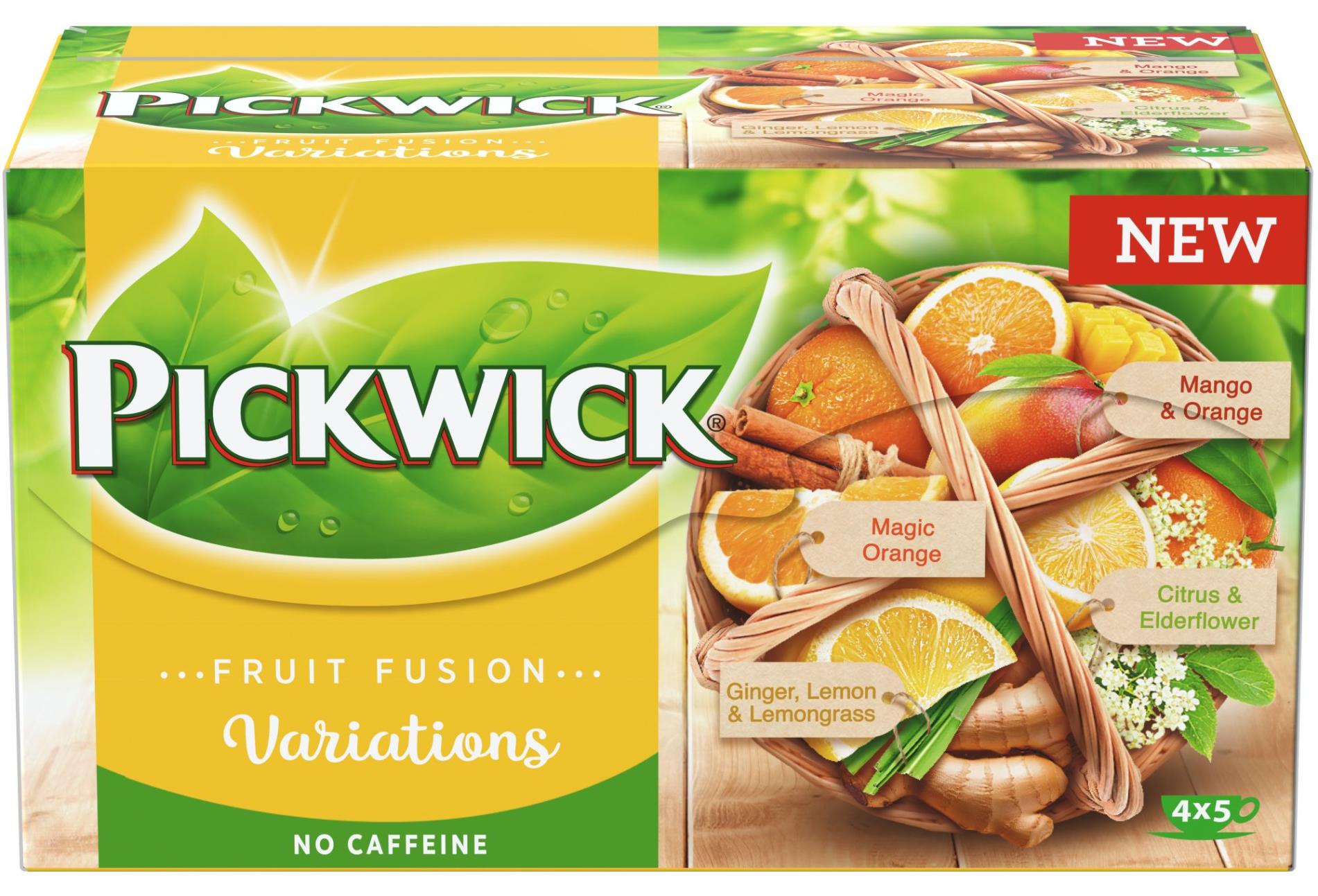 Pickwick Fruit Fusion - ovocný čaj - žluté variace