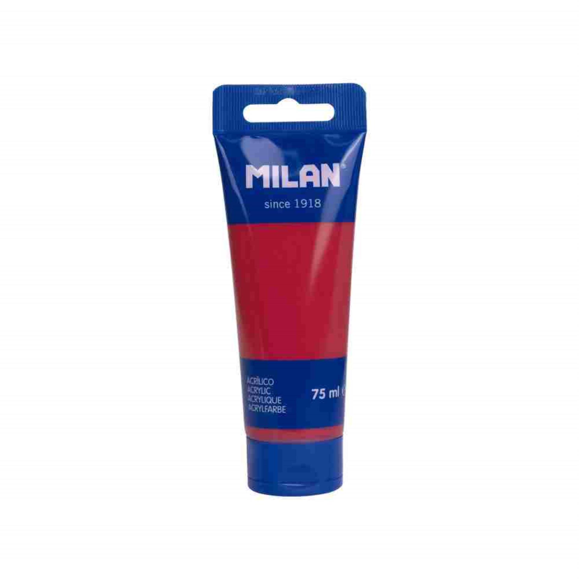 Akrylová barva Milan - 75 ml, korálová červená