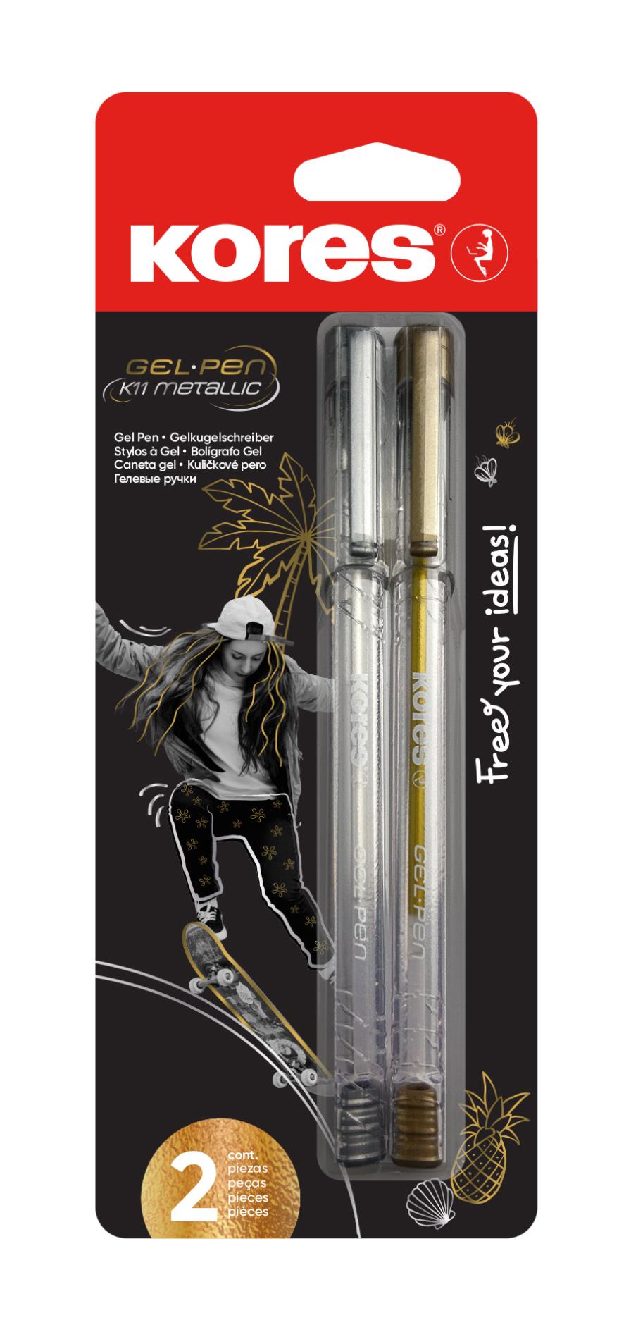 Levně Kores K11 Pen Metallic 2 ks