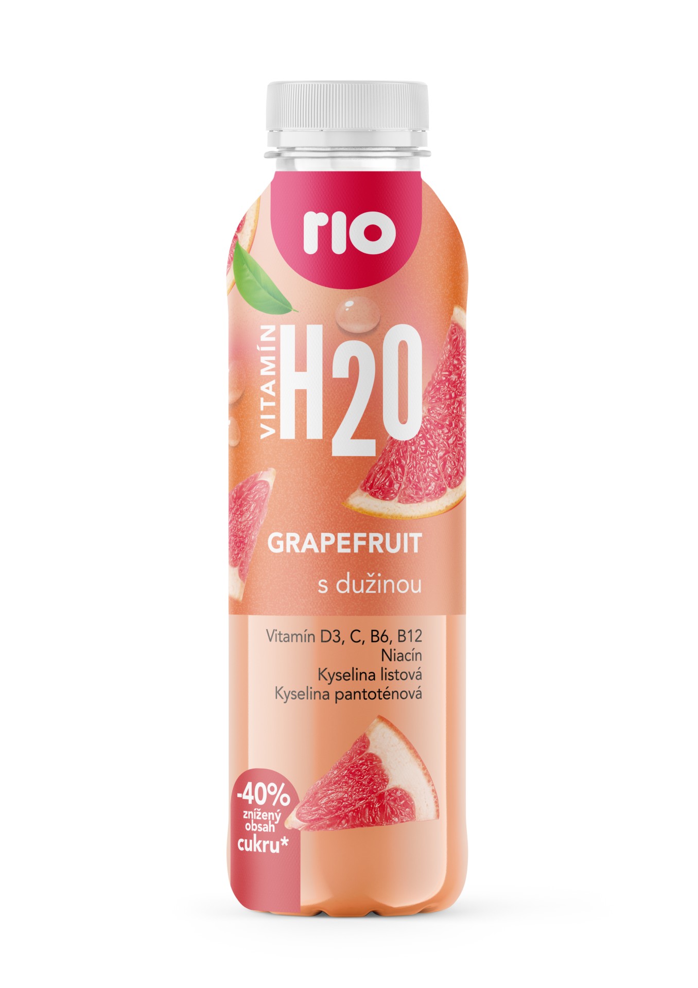 Vitamínová voda Rio H2O - grep, 6x 400 ml