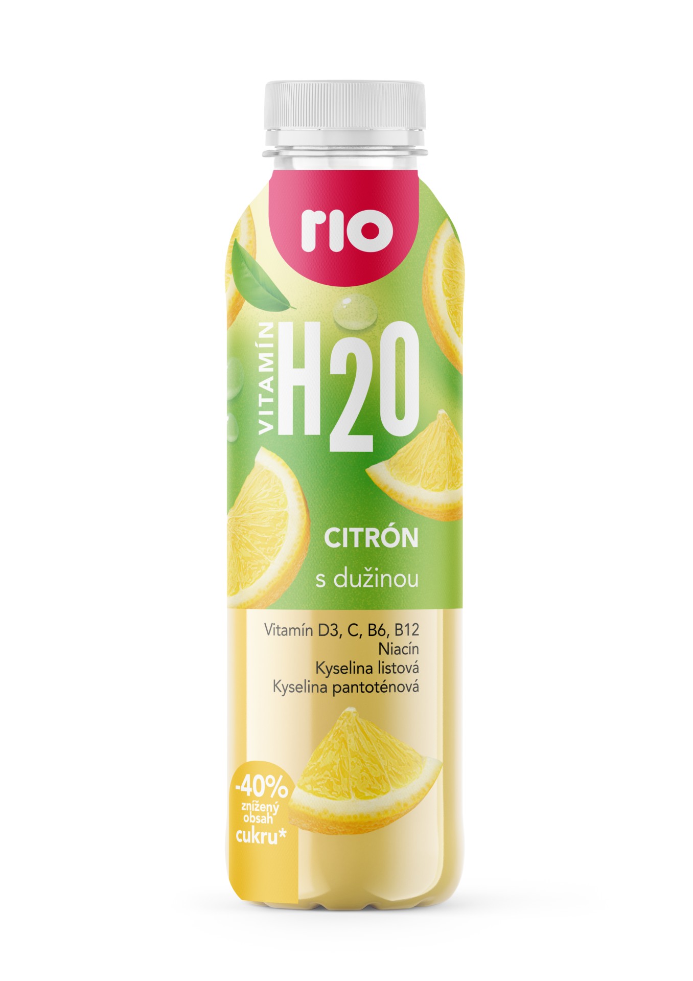 Levně Vitamínová voda Rio H2O - citron, 6x 400 ml