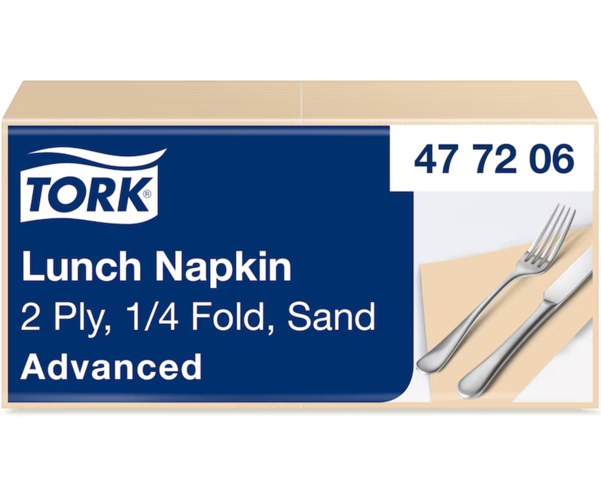 TORK papírové ubrousky 2V slonová kost -200ks 33x33cm