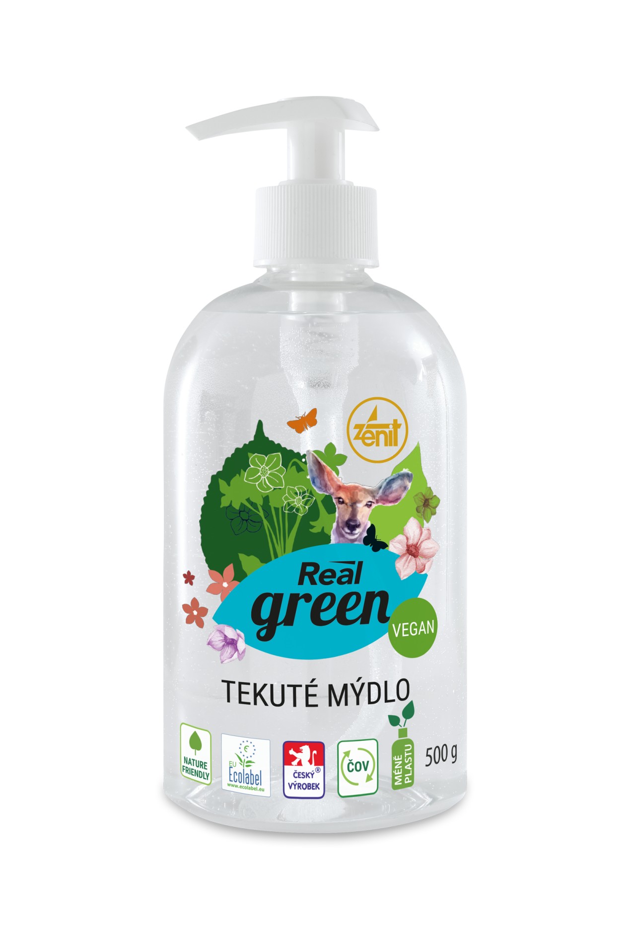 Levně Tekuté mýdlo Real Green - 500 ml