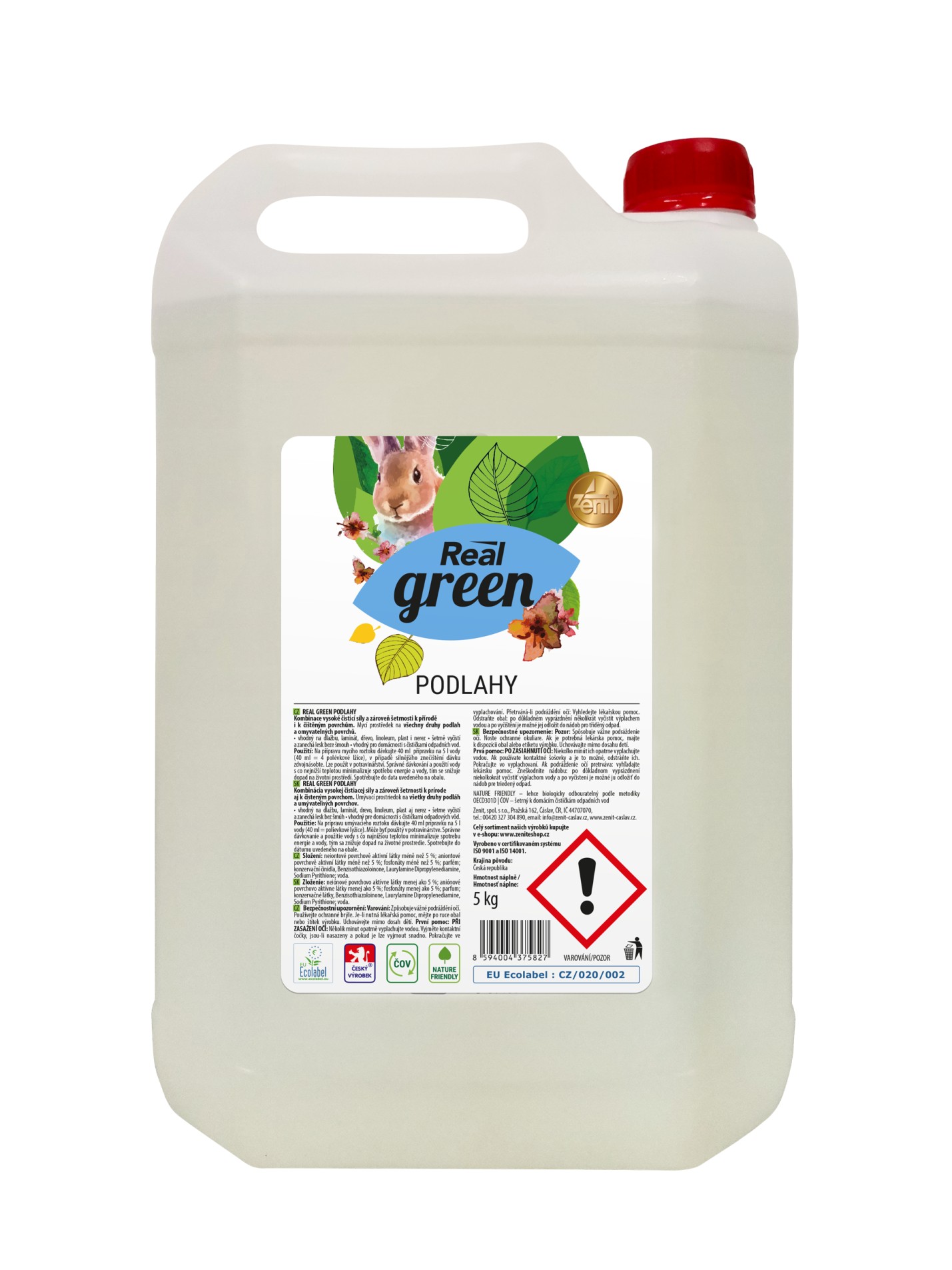 Levně Čisticí prostředek na podlahy Real green - 5 kg