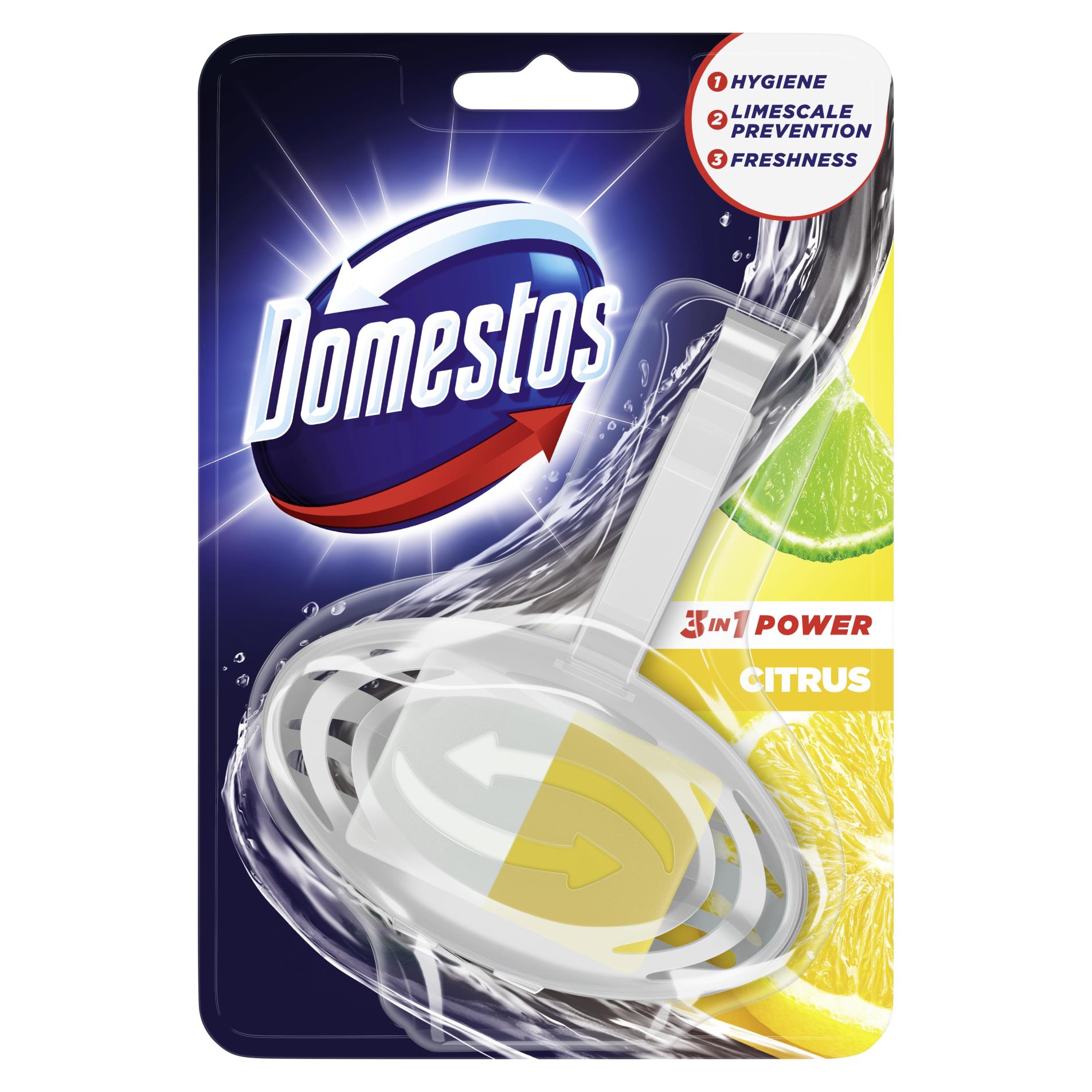 WC blok Domestos 3v1 - citrus, 35g
