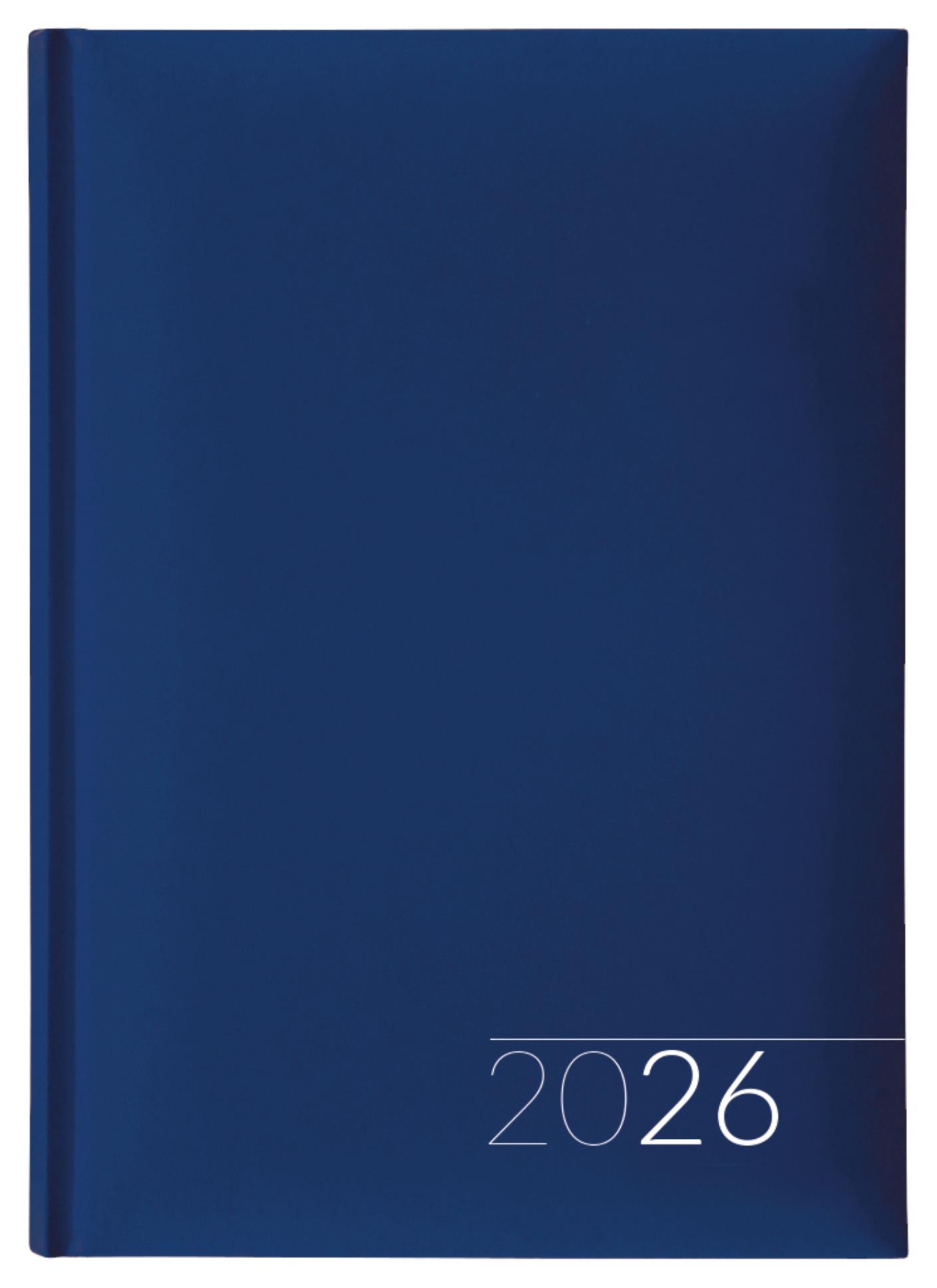 Týdenní diář 2026 - lamino, A5, modrý