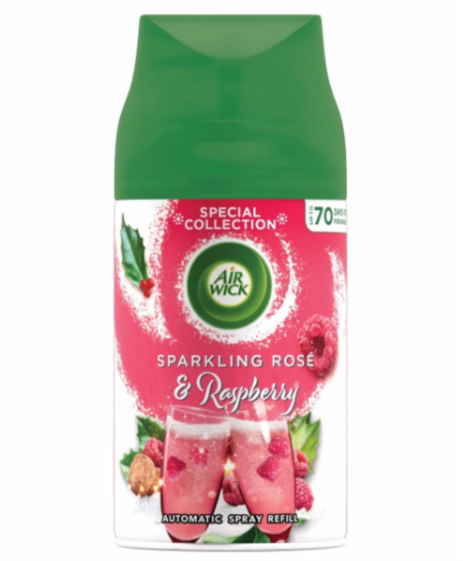 Levně Osvěžovač vzduchu Airwick Freshmatic - náplň, růžový sekt a maliny, 250 ml
