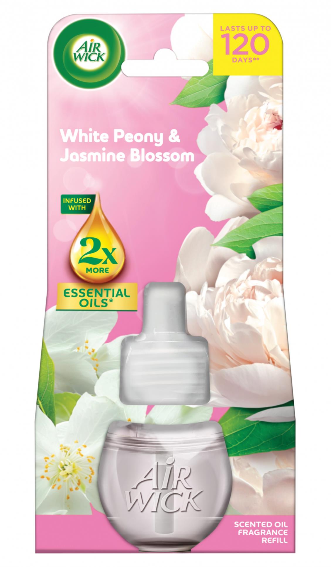 Levně Osvěžovač vzduchu Airwick Electric - náplň, pivoňka a jasmín, 19 ml