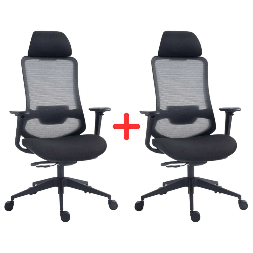 Levně OFFICE products Kancelářská židle Siros - černá