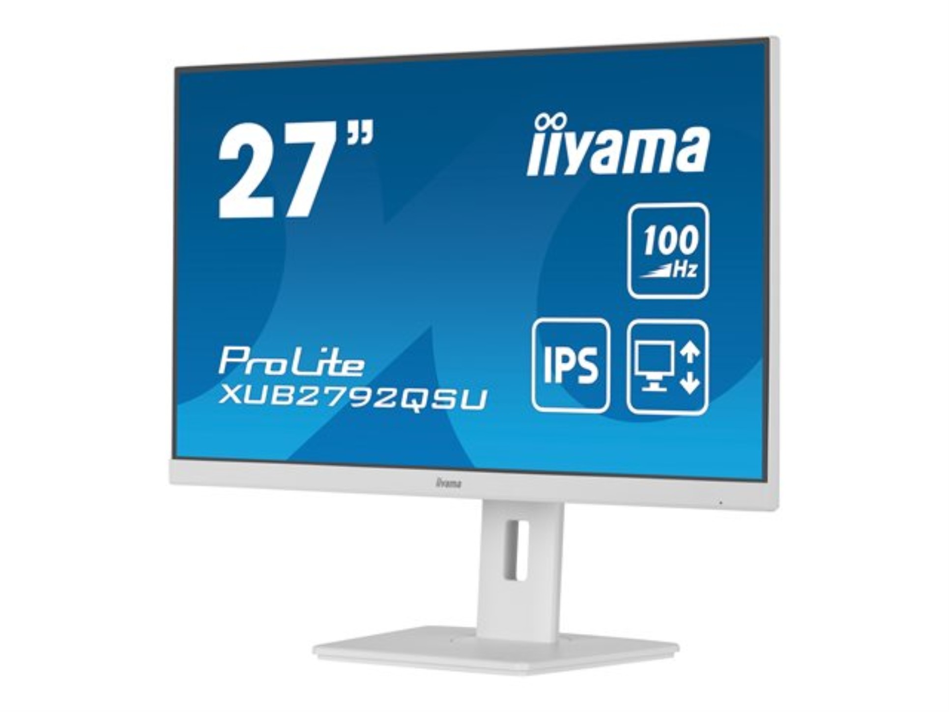 Počítačový monitor iiyama ProLite XUB2792QSU-W6 - 27", Quad HD, 2560 x 1440, repro, matný bílý