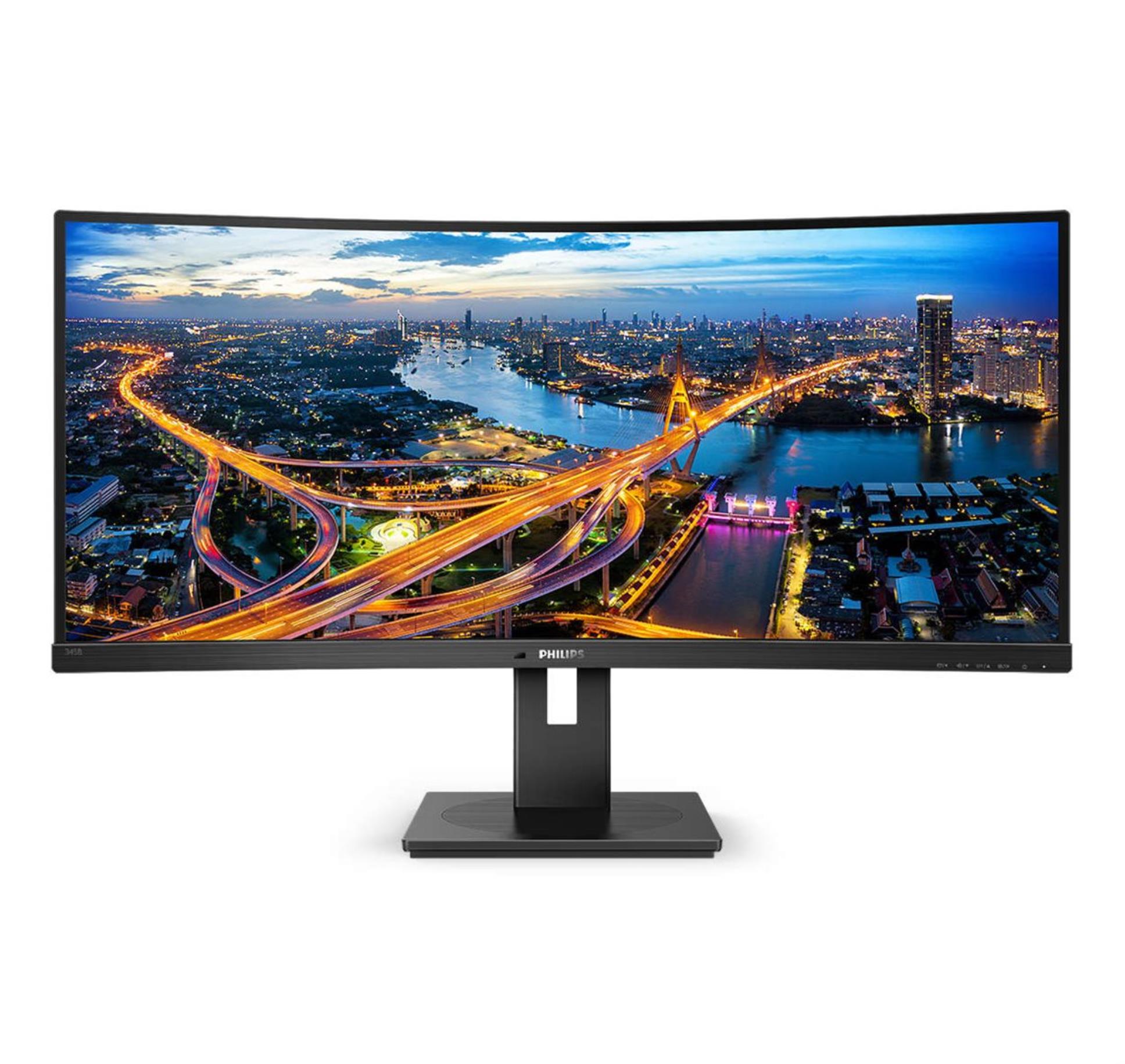 Počítačový monitor Philips 345B1C - 34", Ultra Wide QHD, 3440 x 1440, zakřivený, reprodukt.,...