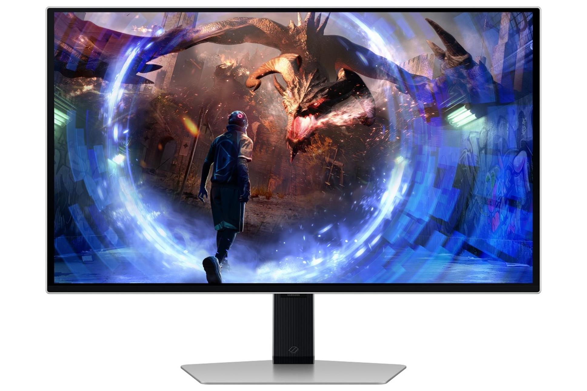 Počítačový herní monitor Samsung Odyssey OLED G6 G60SD - 27", Quad HD, 2560 x 1440, stříbrný