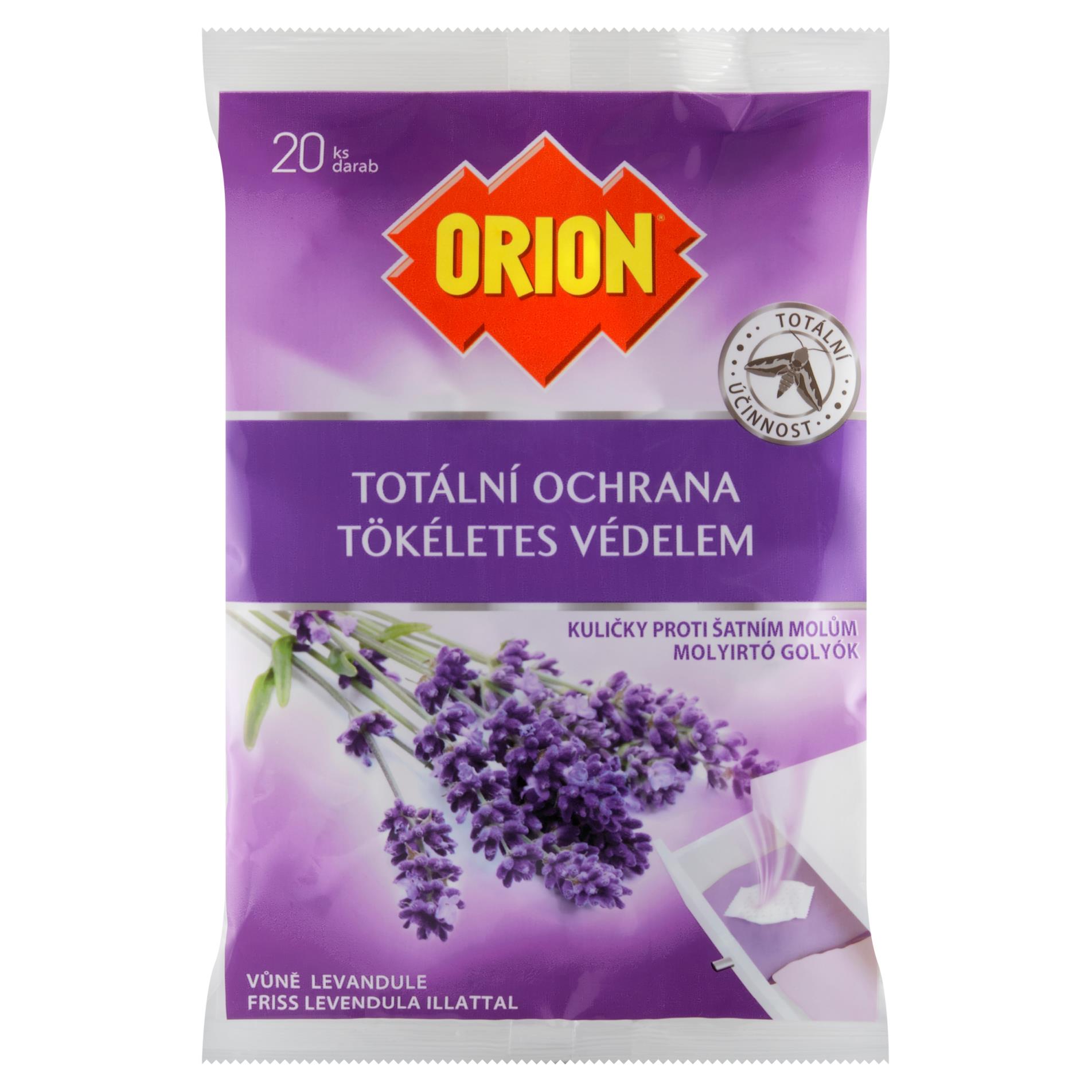 Levně Kuličky proti molům Orion - levandule, 20 ks