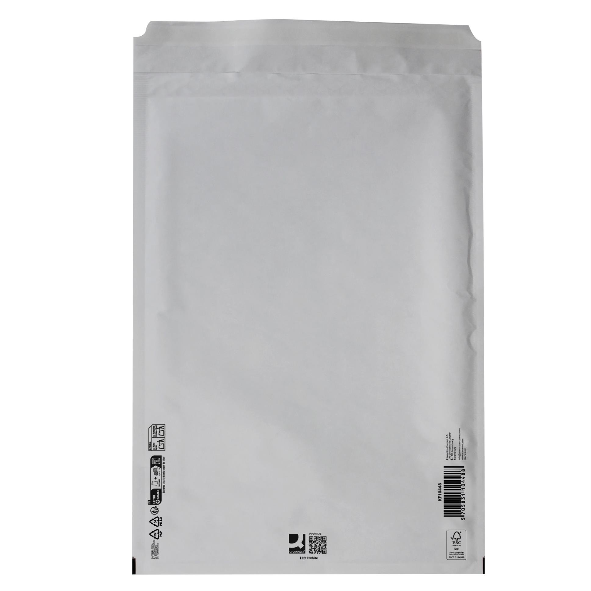 Bublinkové obálky Q-Connect - J/9, 320 x 455 mm, bílé, 10 ks