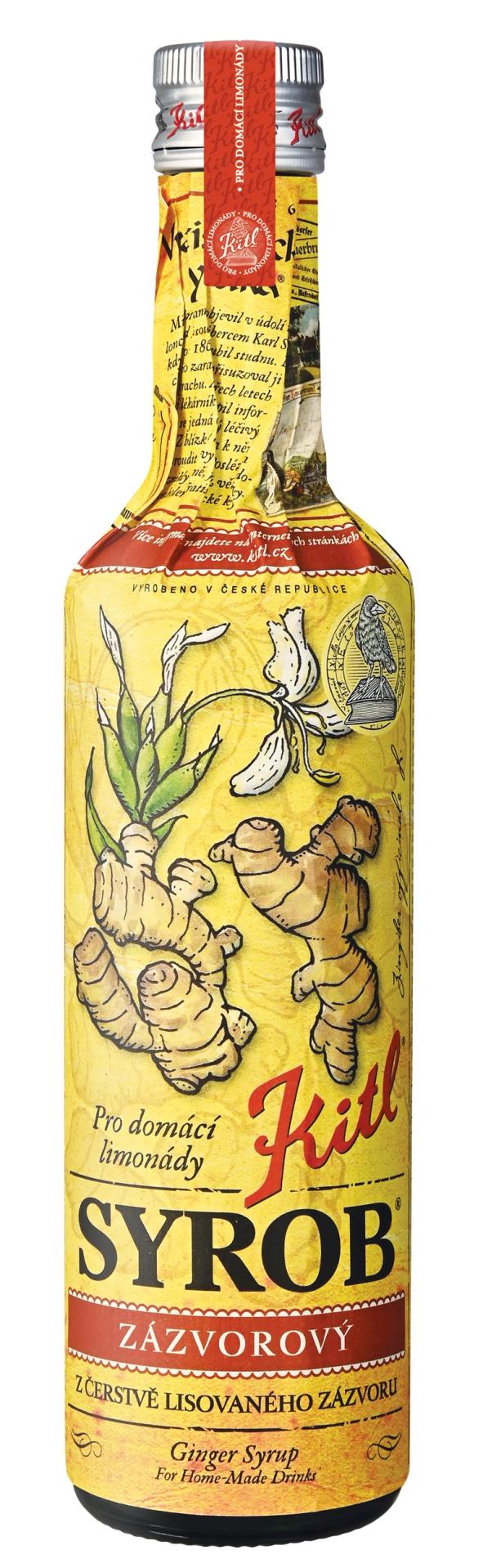 Levně Zázvorový sirup Kitl Syrob, 500 ml