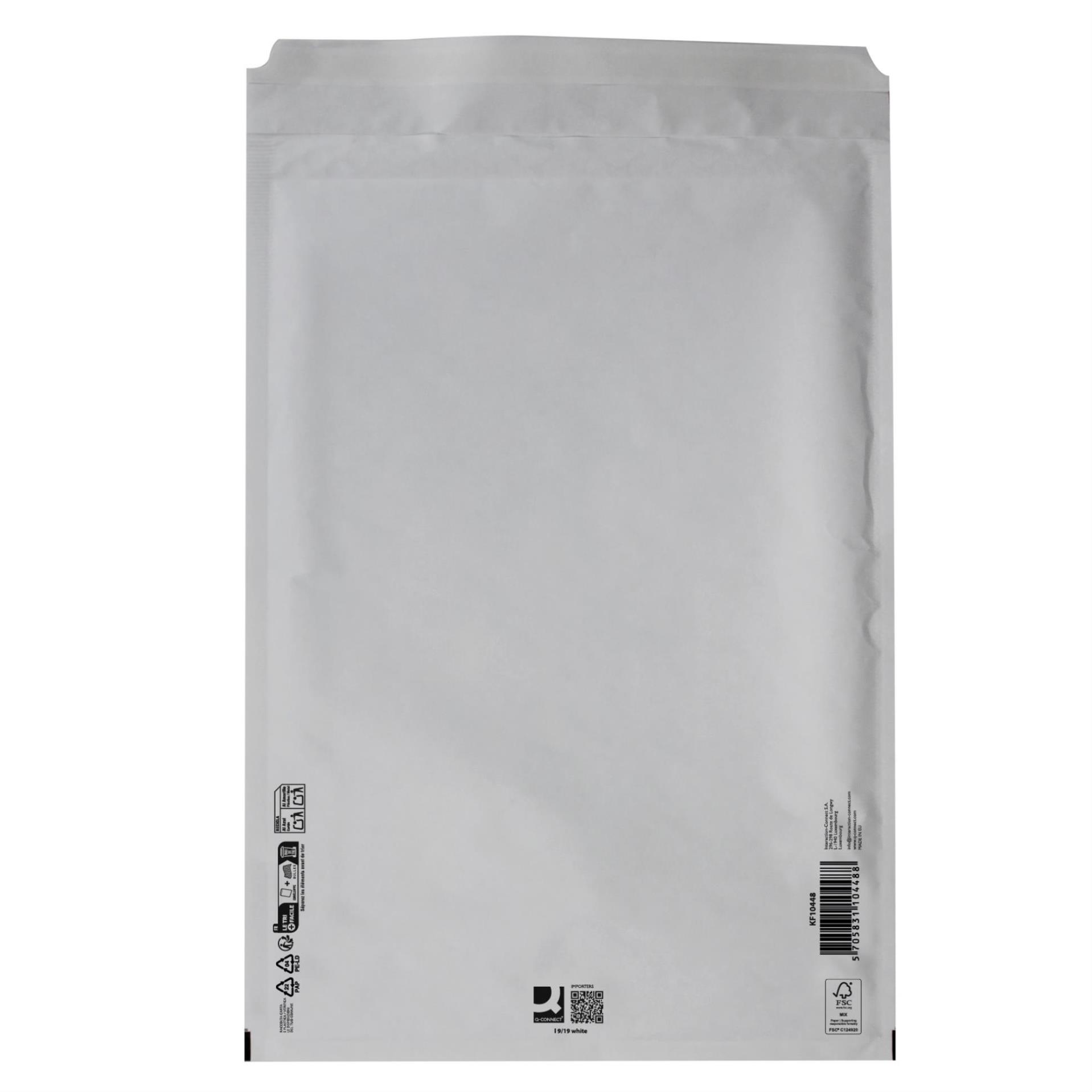Bublinkové obálky Q-Connect - K/10, 370 x 480 mm, bílé 10 ks