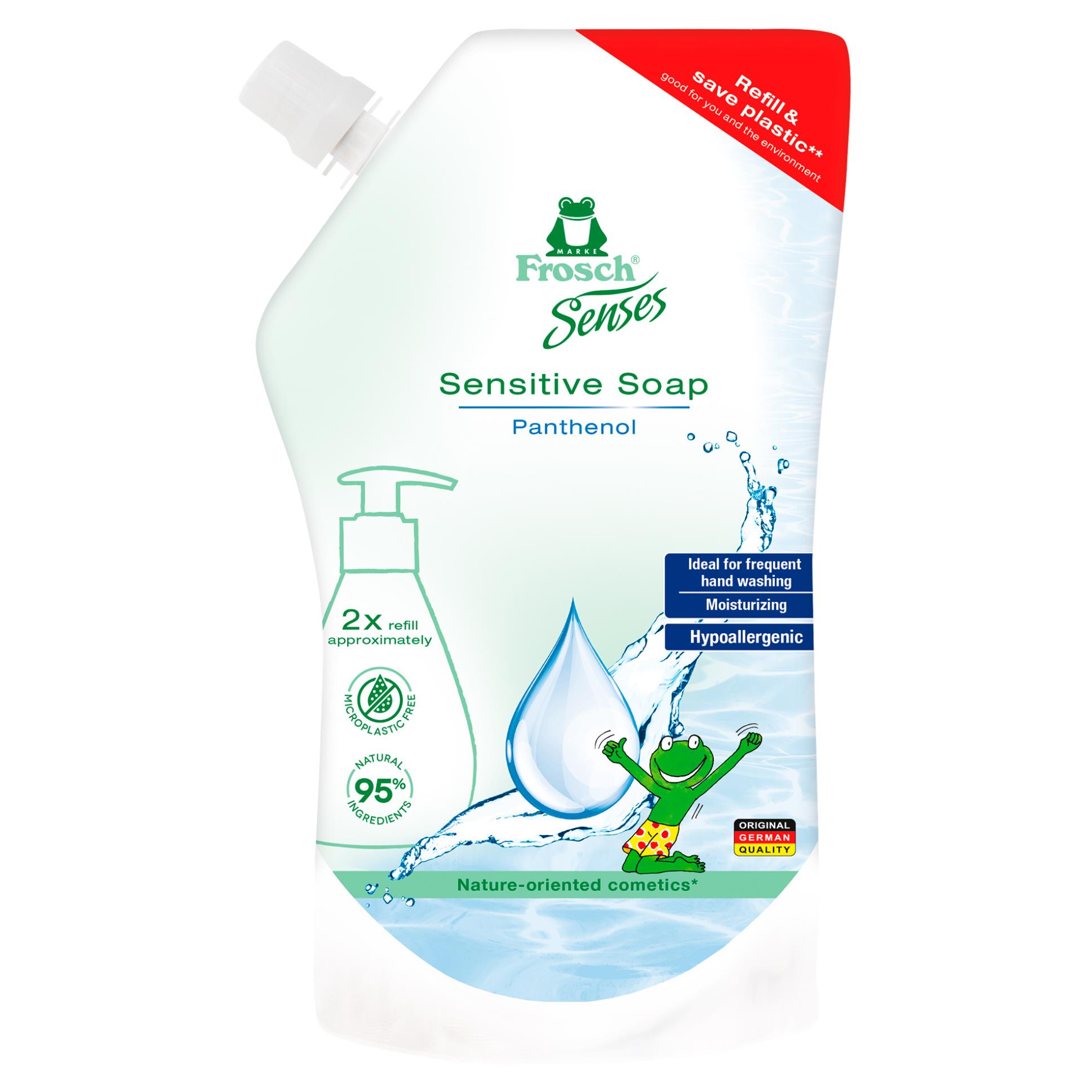 Levně Náhradní náplň do mýdla Frosch - sensitive, 500 ml