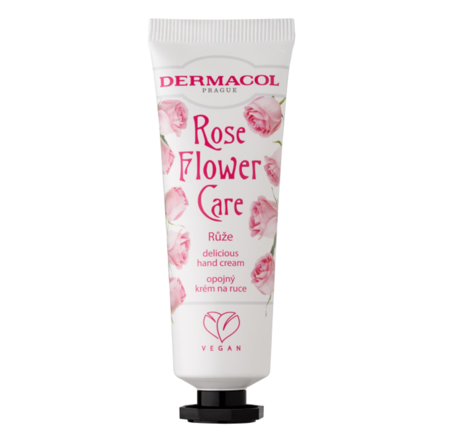 Krém na ruce Dermacol Flower care - Růže, 30 ml