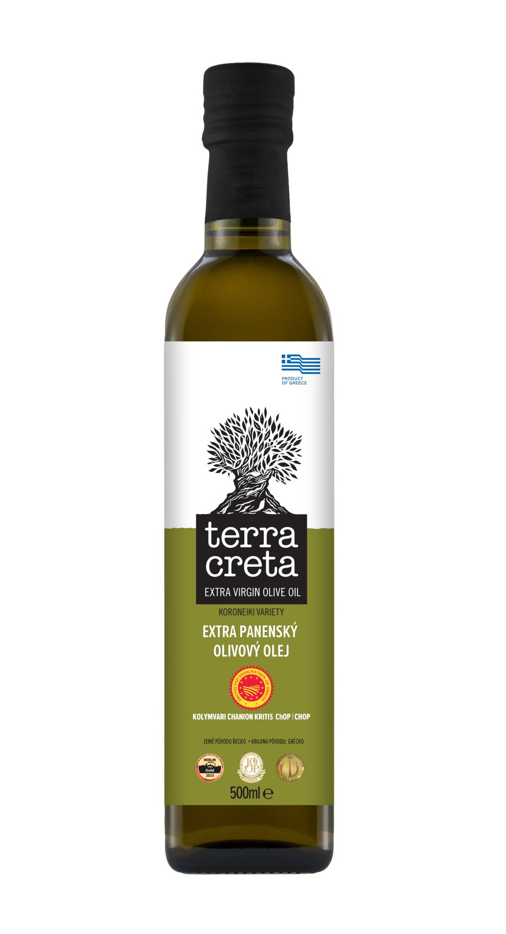 Olivový olej Terra Creta EVOO - Estate PDO Kolymvari, 500 ml